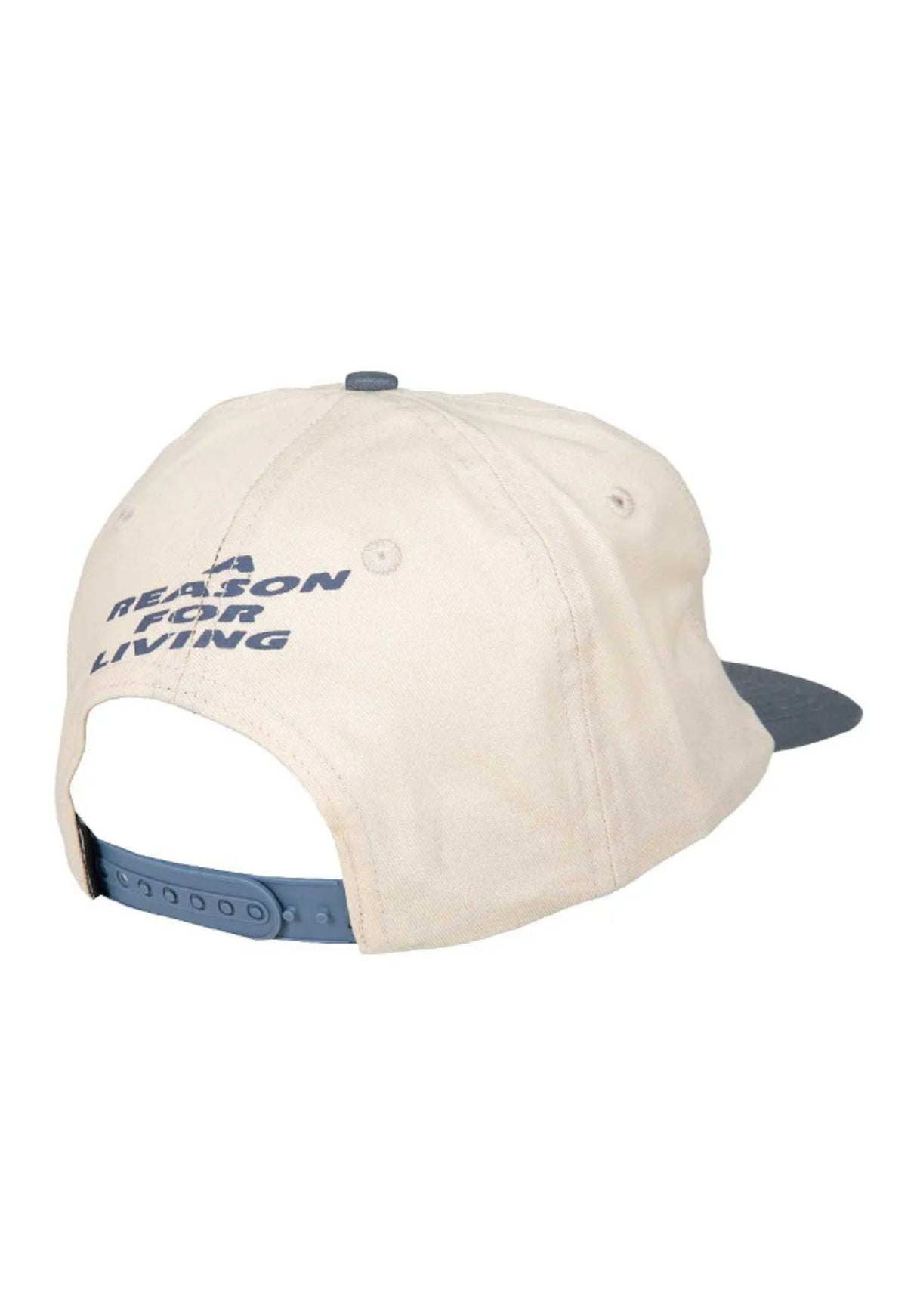 Reason For Living Snapback ecru-heritageblue Rueckenansicht