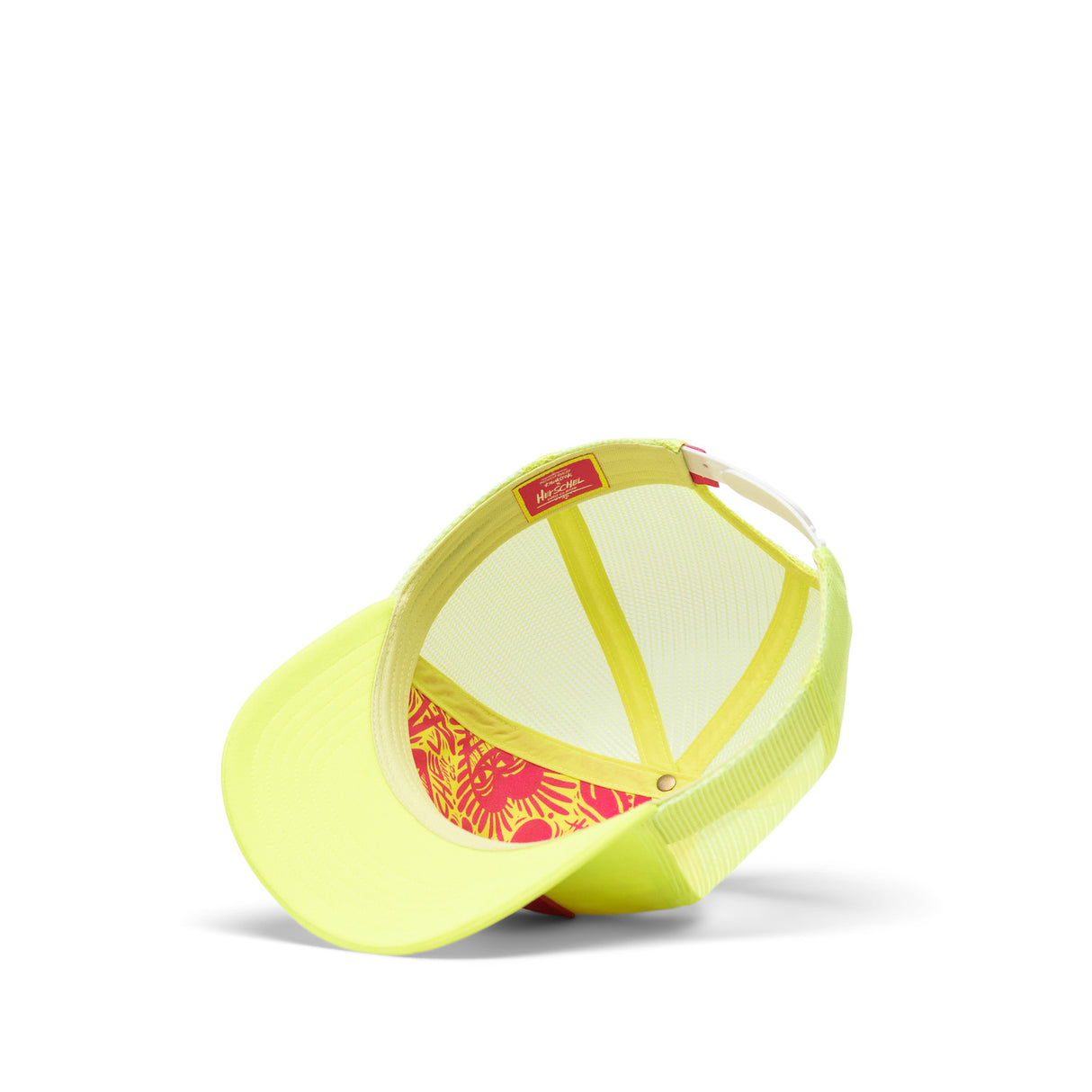 Thomas Campbell Whaler Tall Mesh Logo evening primrose Closeup1