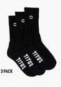 HXGN Icon Socks 3 Pack black Vorderansicht
