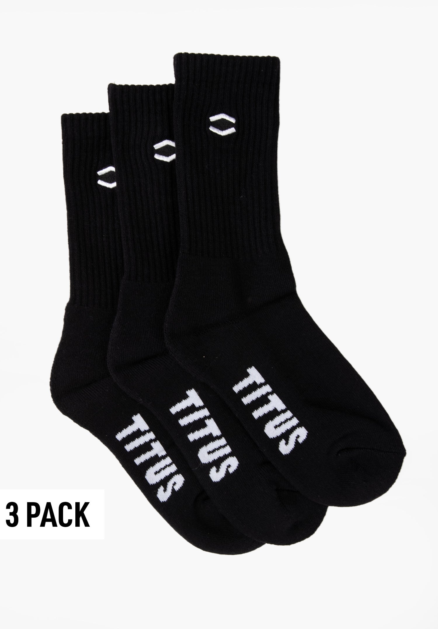 HXGN Icon Socks 3 Pack black Vorderansicht Zoom Image