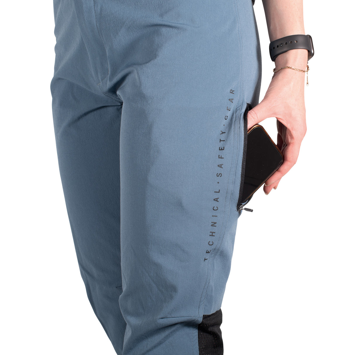 Seen Pants Woman steel-blue Closeup2