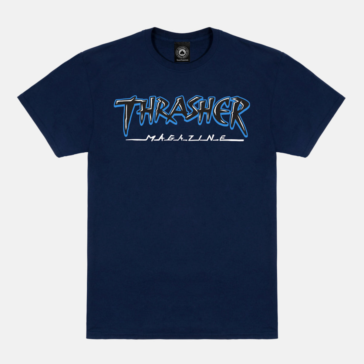 Shirt Thrasher Ice Hoodie Slash Thrasher T-Shirt In Navy For Men