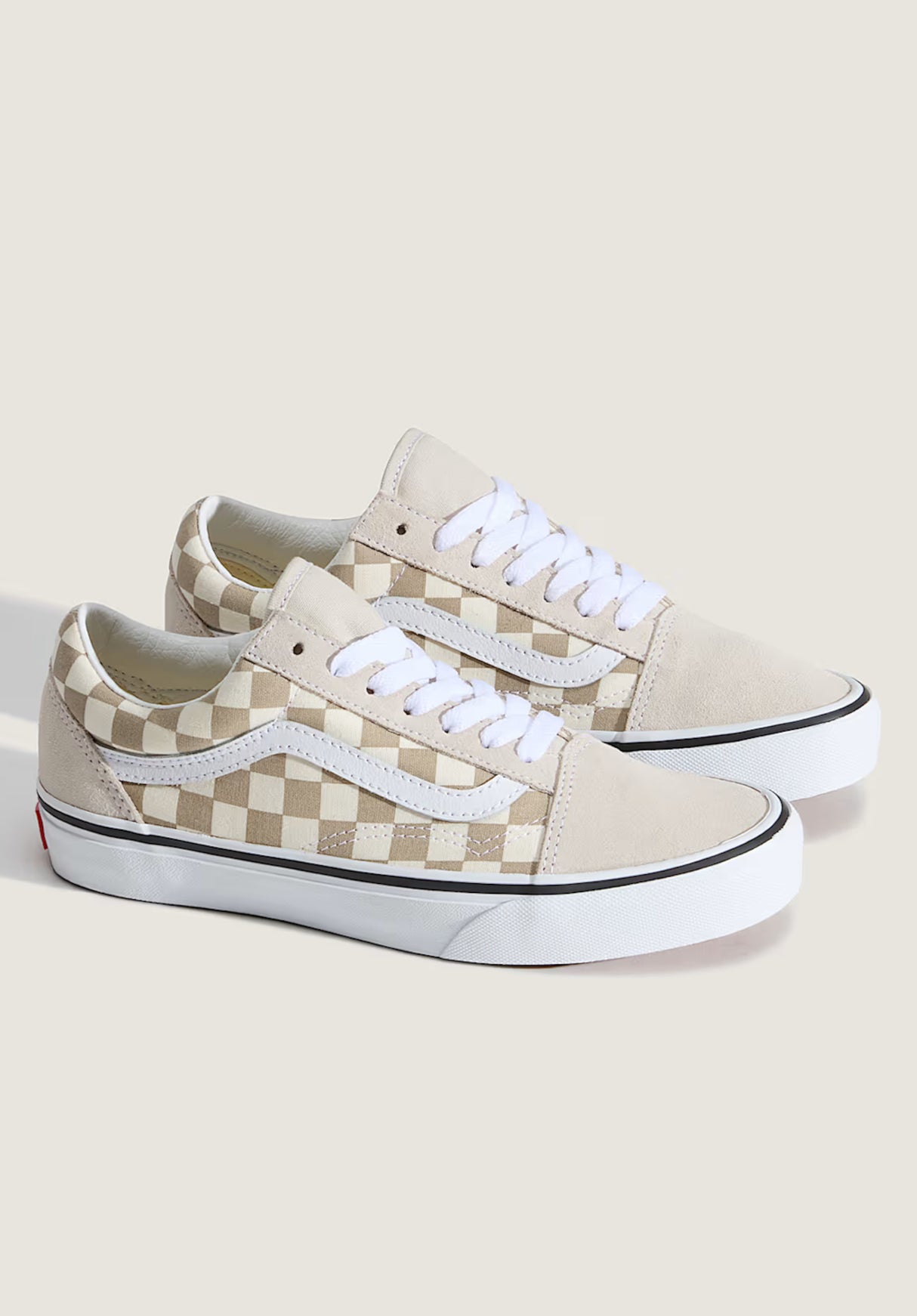 Old Skool checkerboard-oatmeal Rueckenansicht