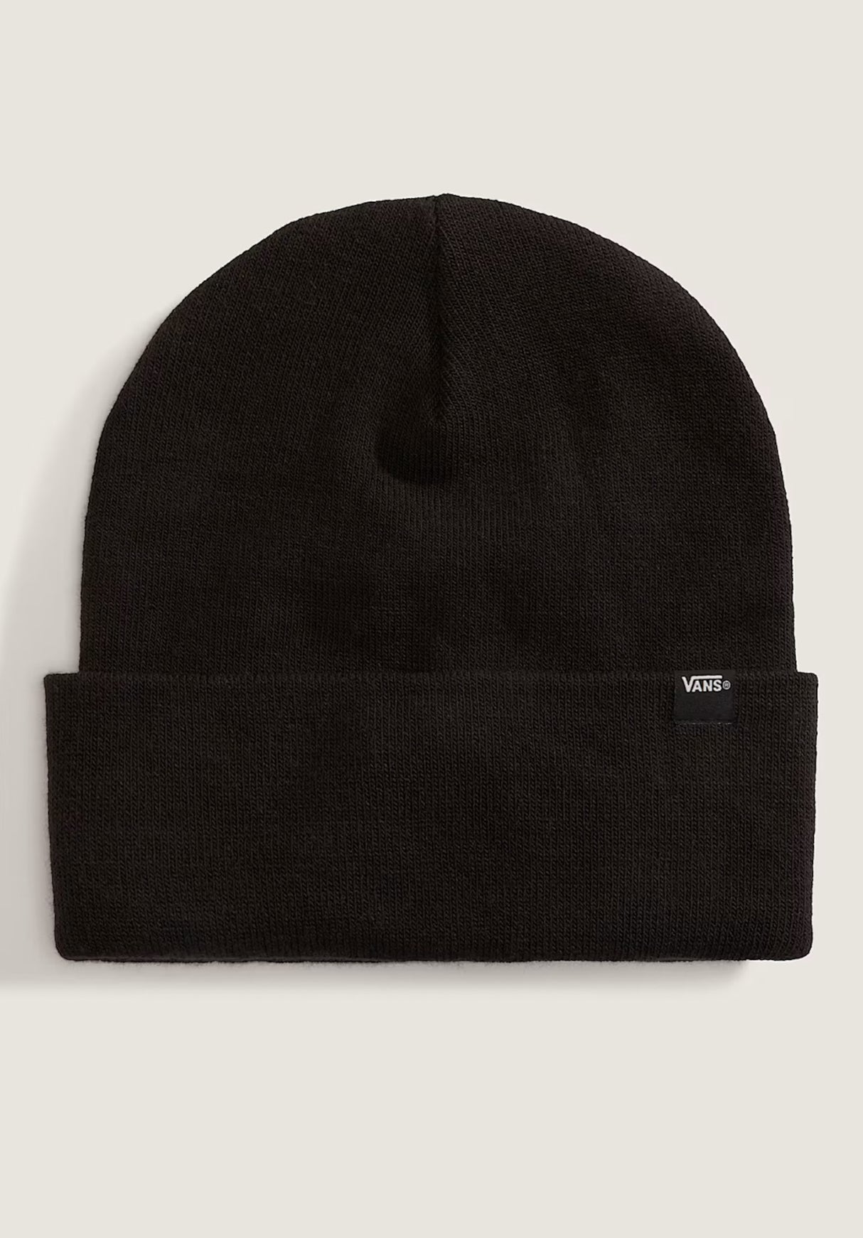 Let Loose Tall Cuff Beanie black Rueckenansicht