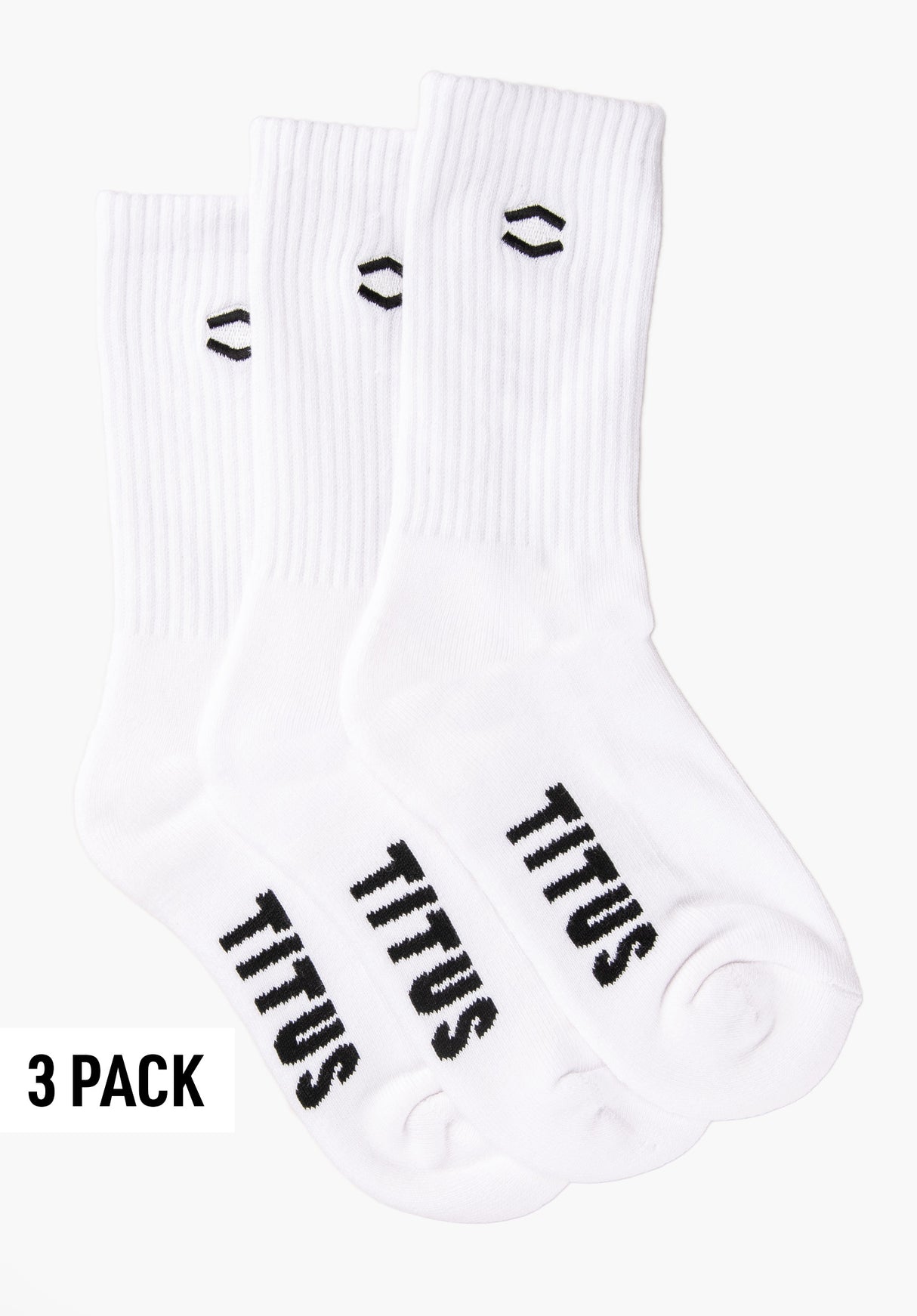 HXGN Icon Socks 3 Pack white Vorderansicht