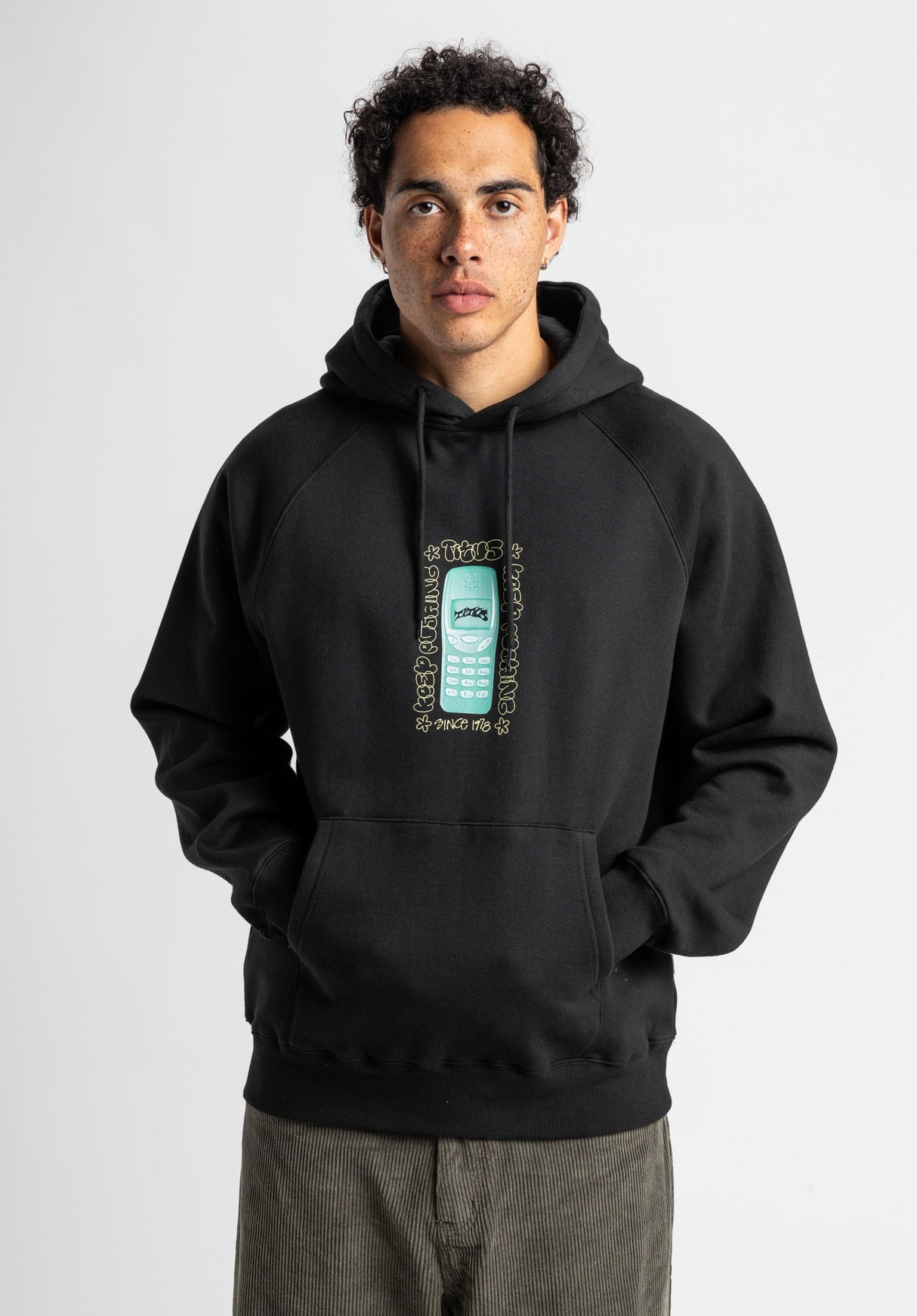 Handy black Rueckenansicht