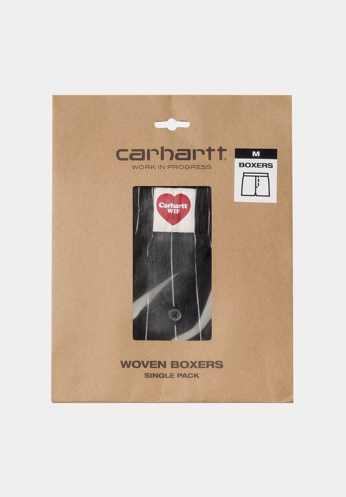 Cotton Boxer seatonstripe-black Rueckenansicht