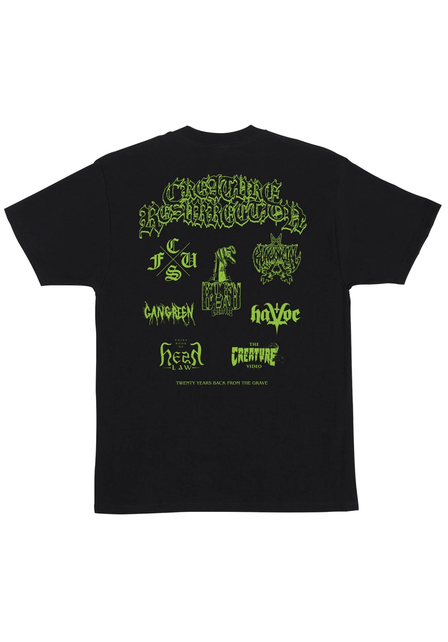 Resurrection XX Heavyweight Creature T-Shirt in black for men – TITUS