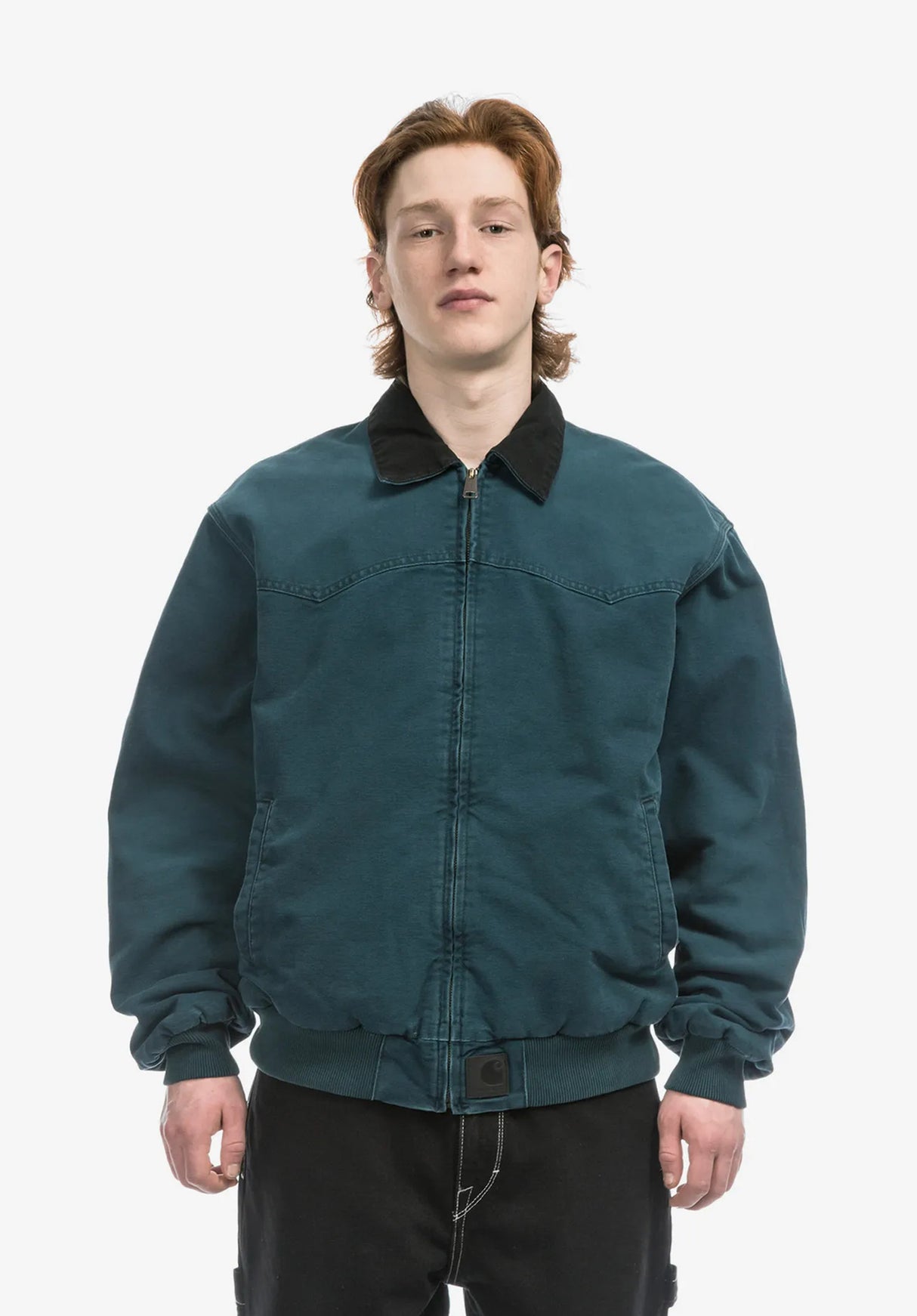 OG Santa Fe Jacket deeplagoon-blackstonecanvas Closeup1