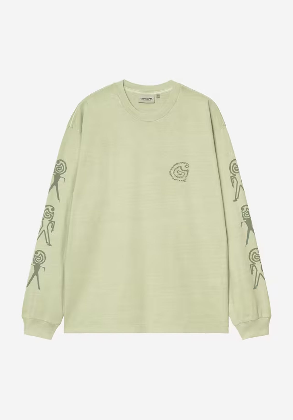 Terrestrial paleolive-dollargreenpigmentgarmentdyed Rueckenansicht