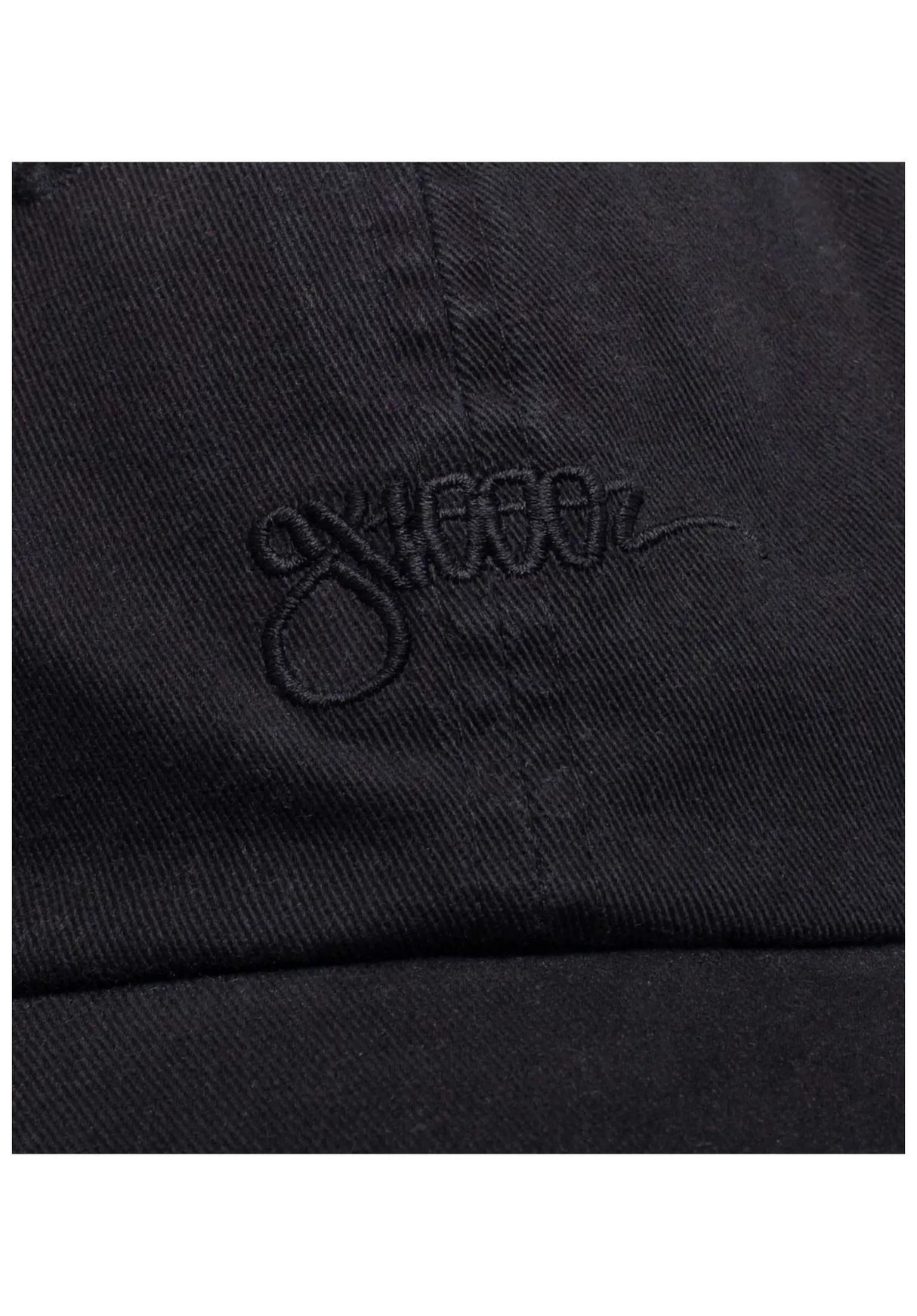 Tag 6-Panel Polo Snapback black-washed Rueckenansicht