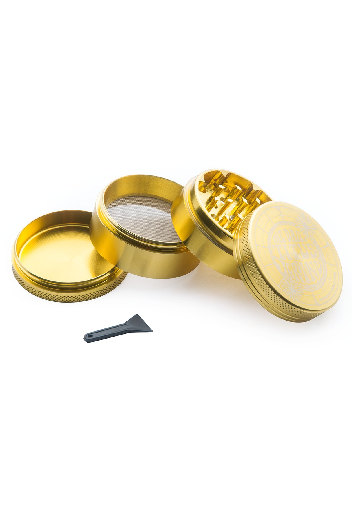 The Daily Grind Metal 4 Parts gold Closeup1