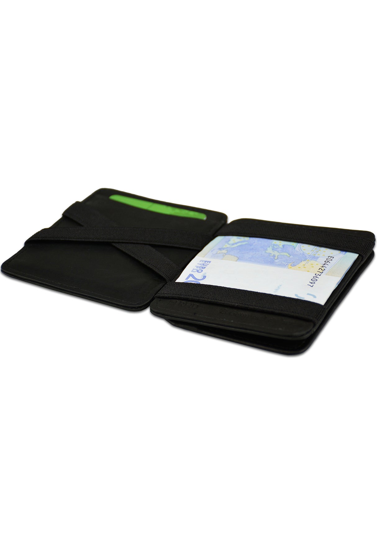 Magic Coin Wallet RFID black Closeup1
