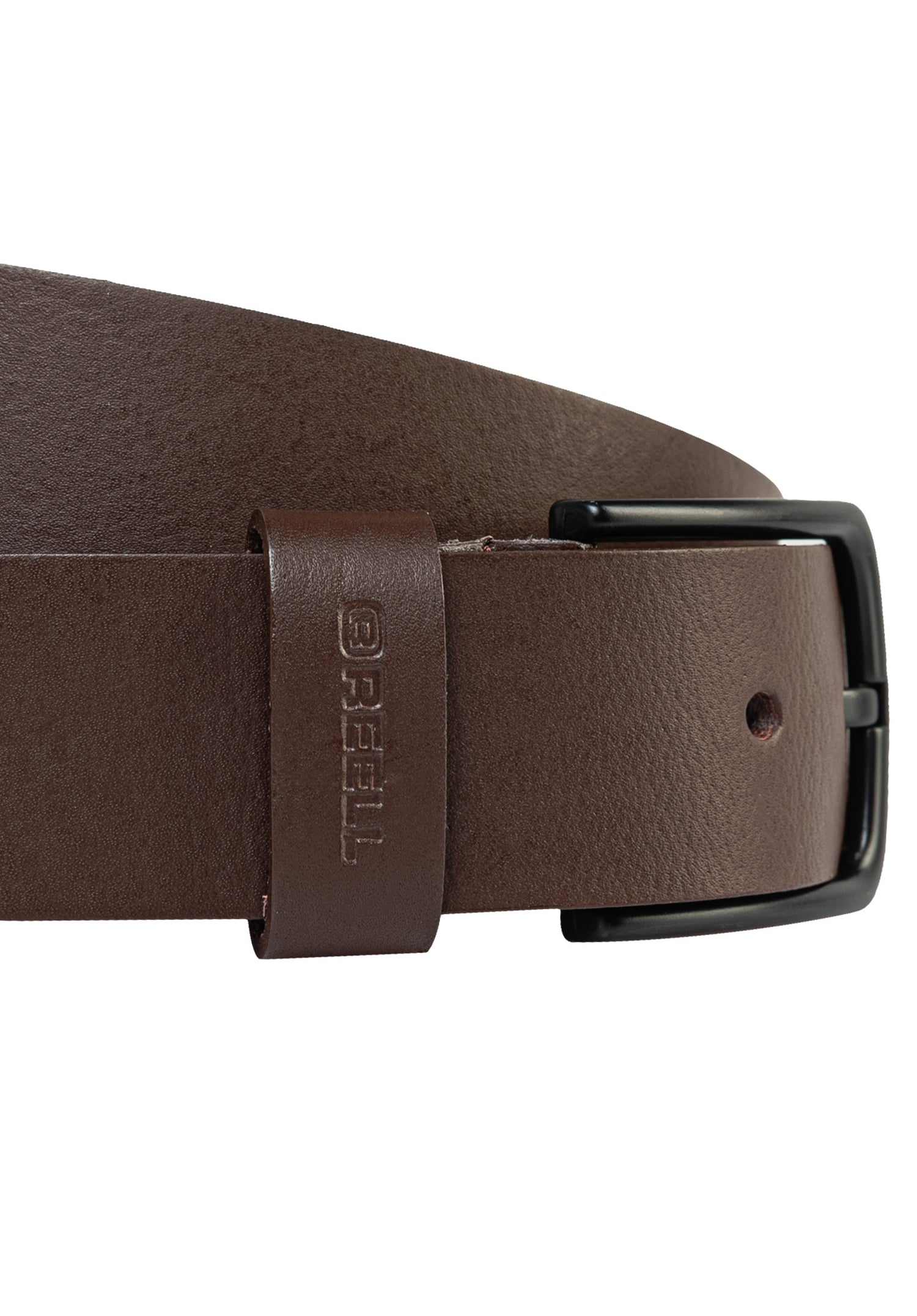 All Black Buckle Belt brown Rueckenansicht Zoom Image