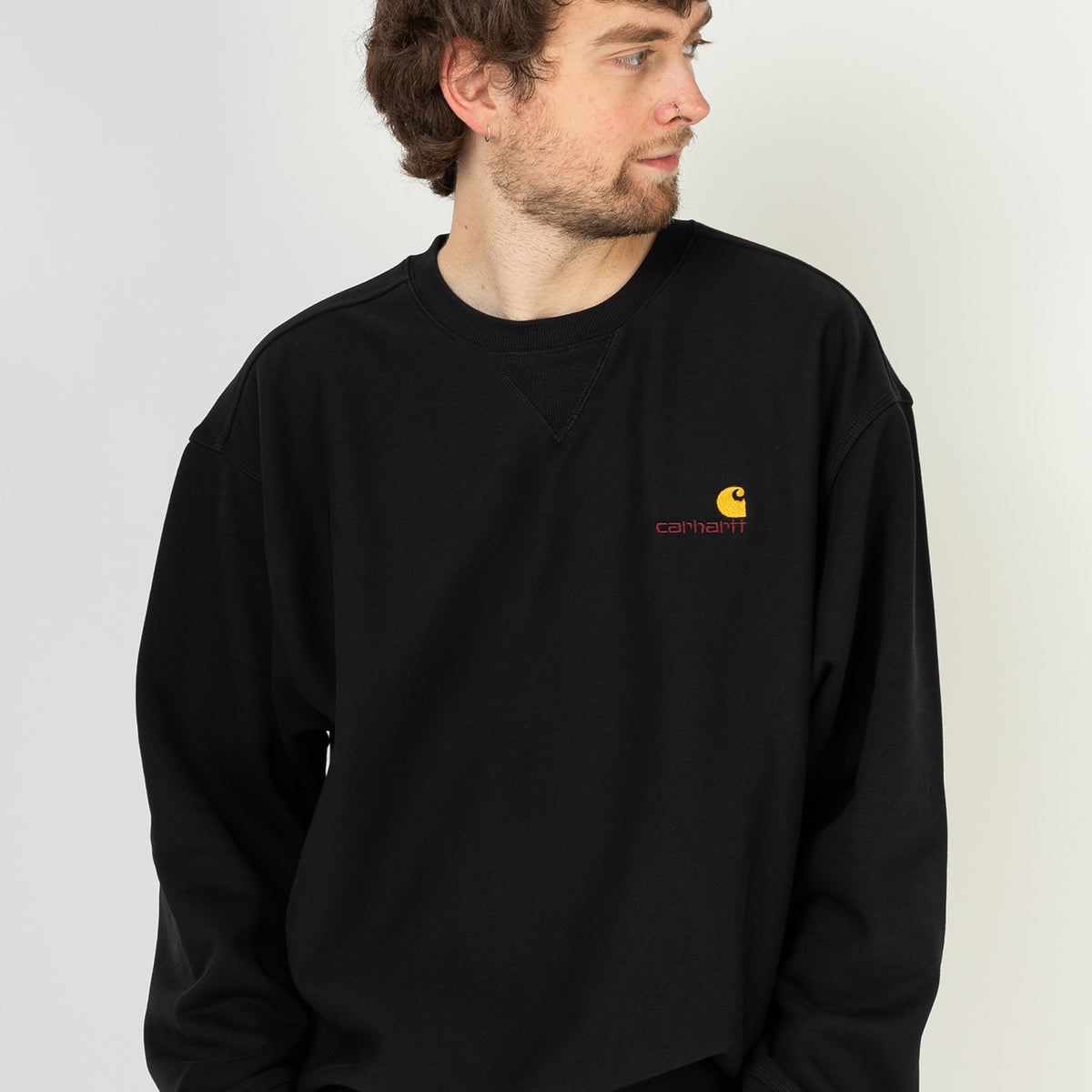 American Script Carhartt WIP Sweatshirt in black for men – TITUS