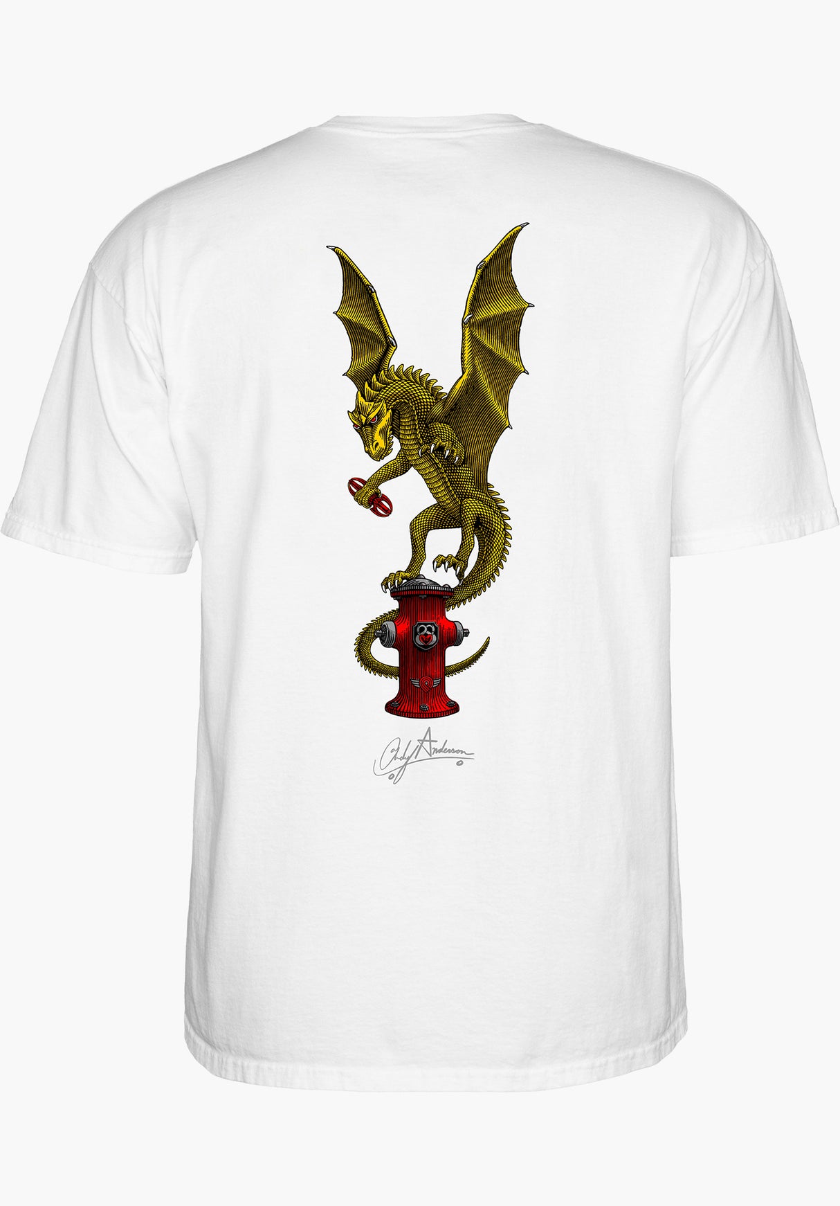 Andy Anderson Vajra white Rueckenansicht