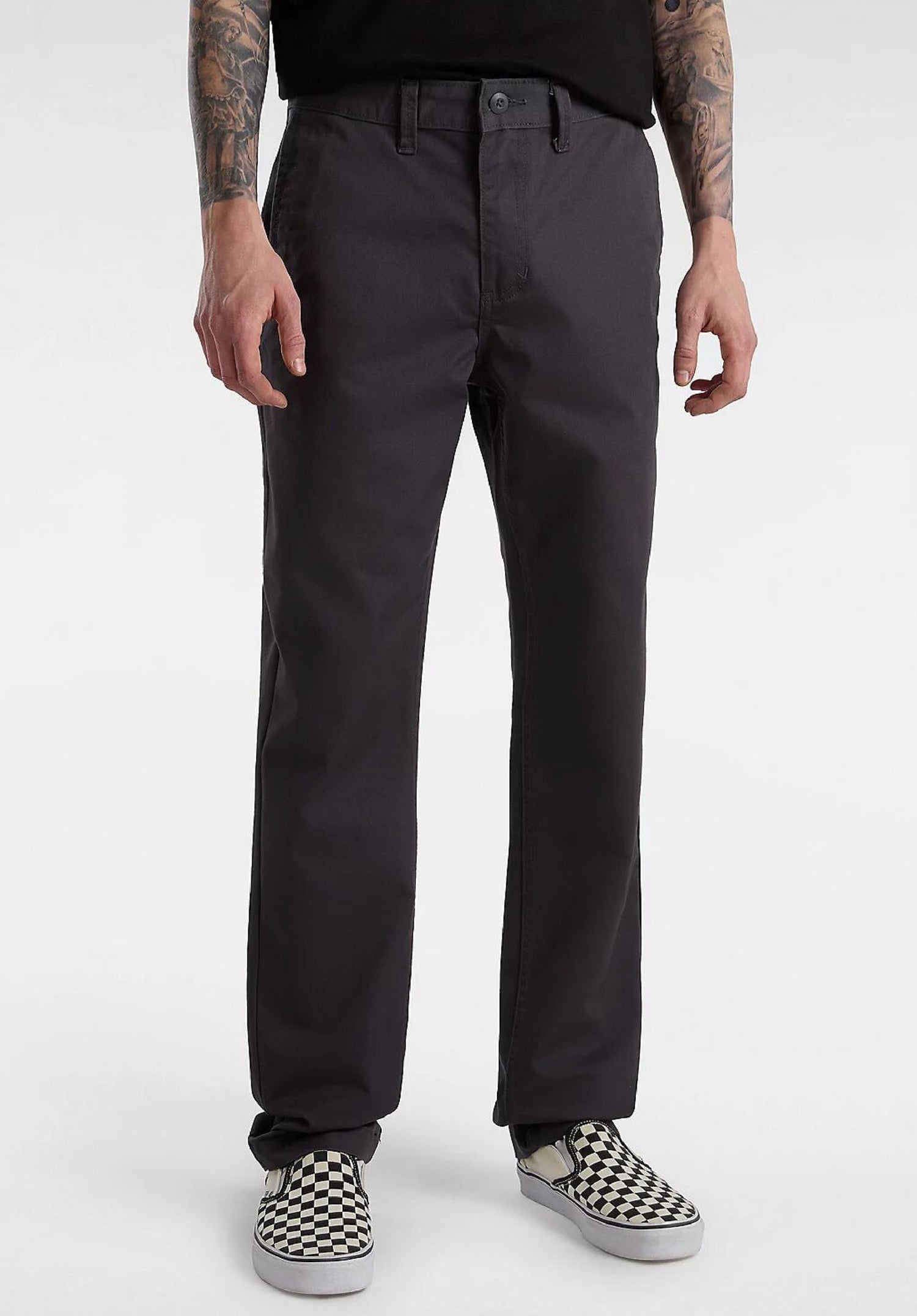 Authentic Chino Slim asphalt Vorderansicht Zoom Image