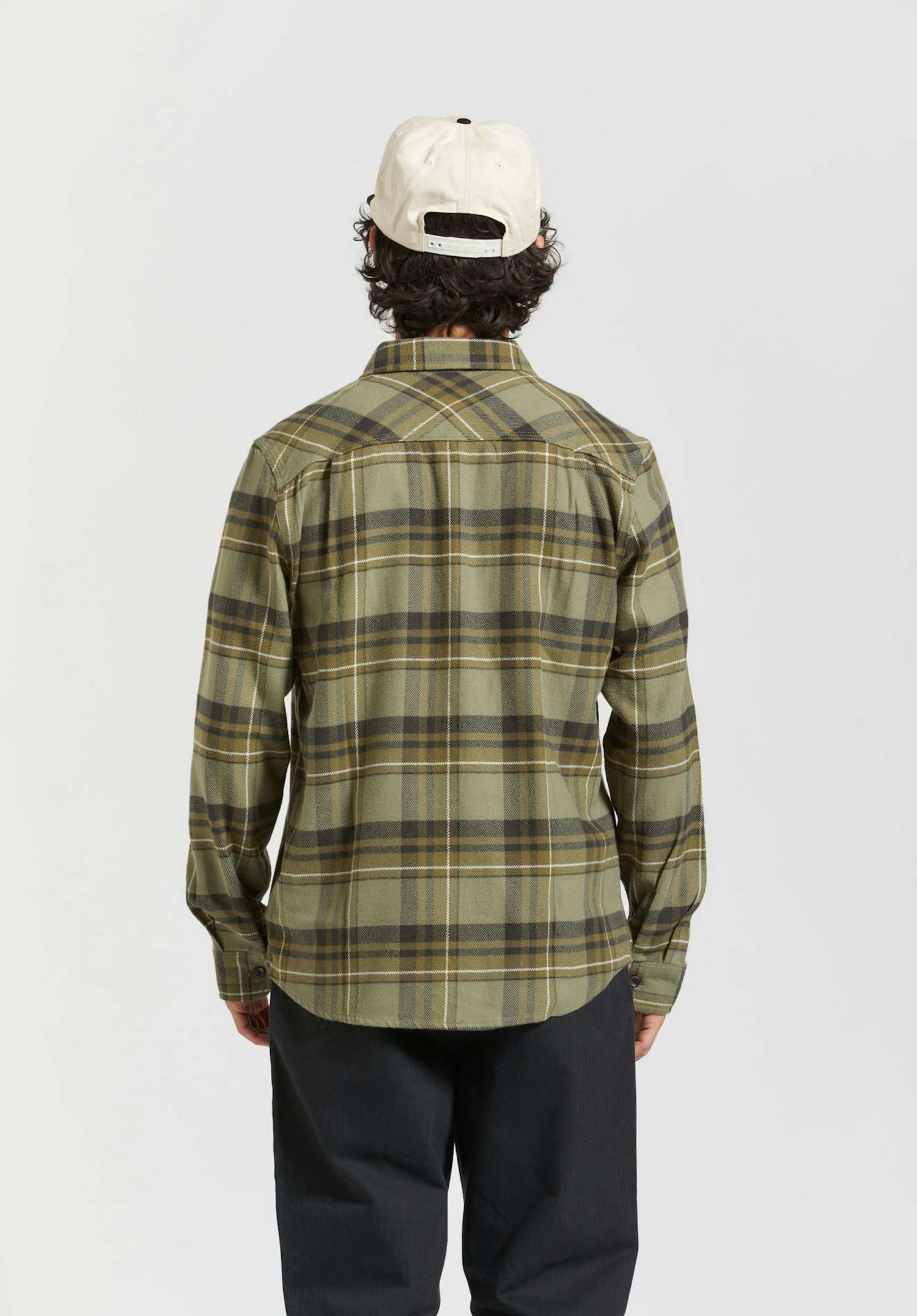 Bowery Flannel vetiver-laurelwreth-washedblack Rueckenansicht Zoom Image