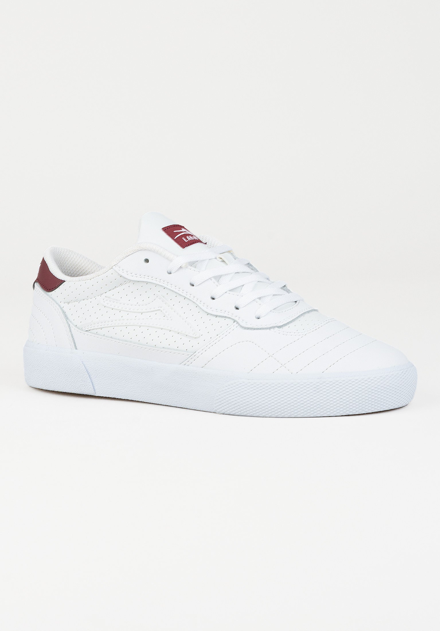 Lakai cambridge white burgundy discount