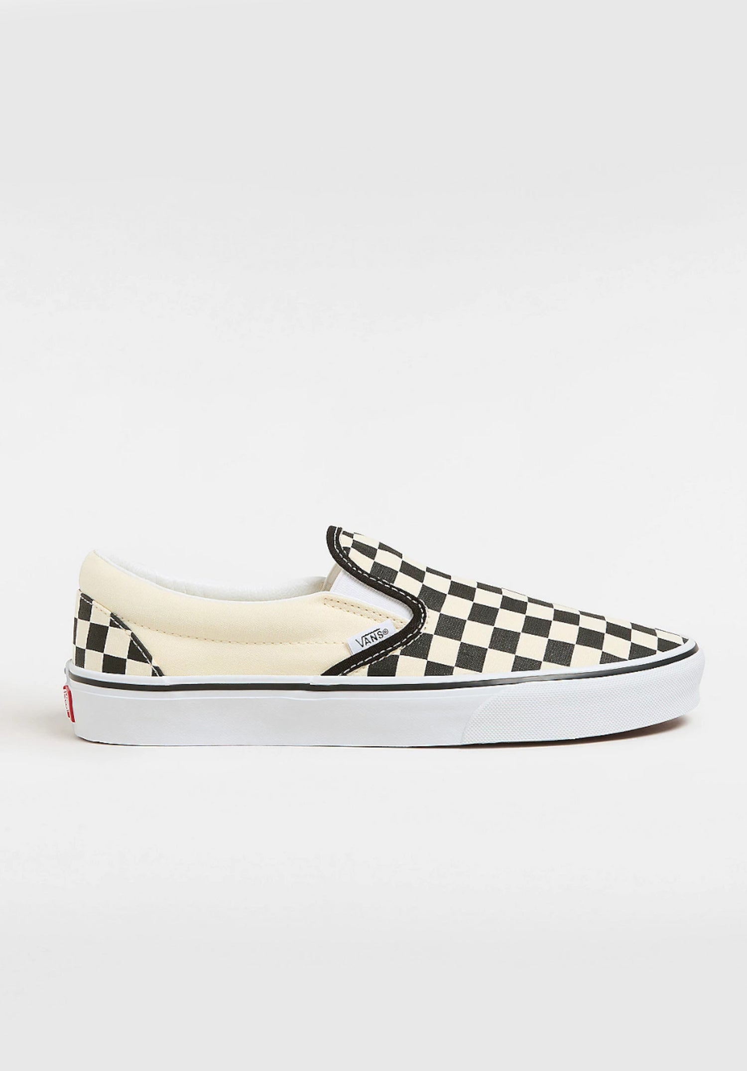 Classic Slip-On black-white-checkerboard-white Vorderansicht Zoom Image