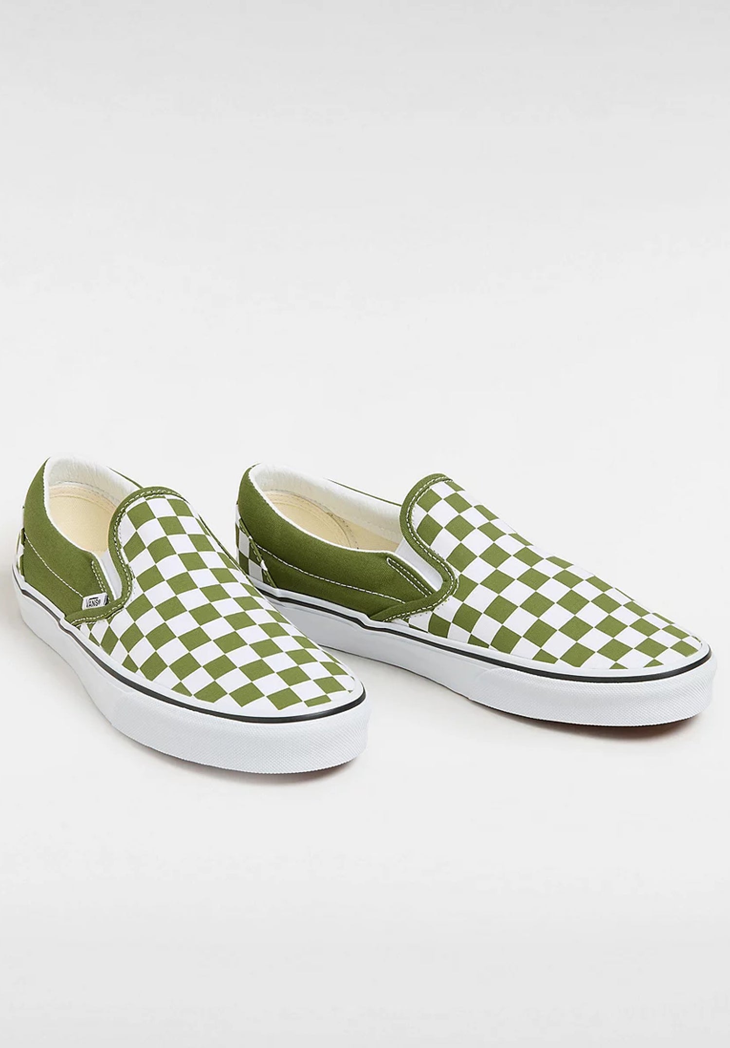 Classic Slip-On colortheory-checkerboard-pesto Rueckenansicht Zoom Image