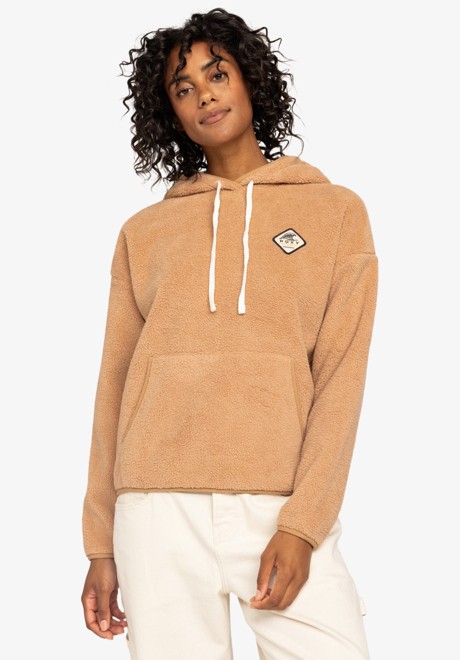 Cool Calling Roxy Sweat à capuche en camel pour femmes – TITUS