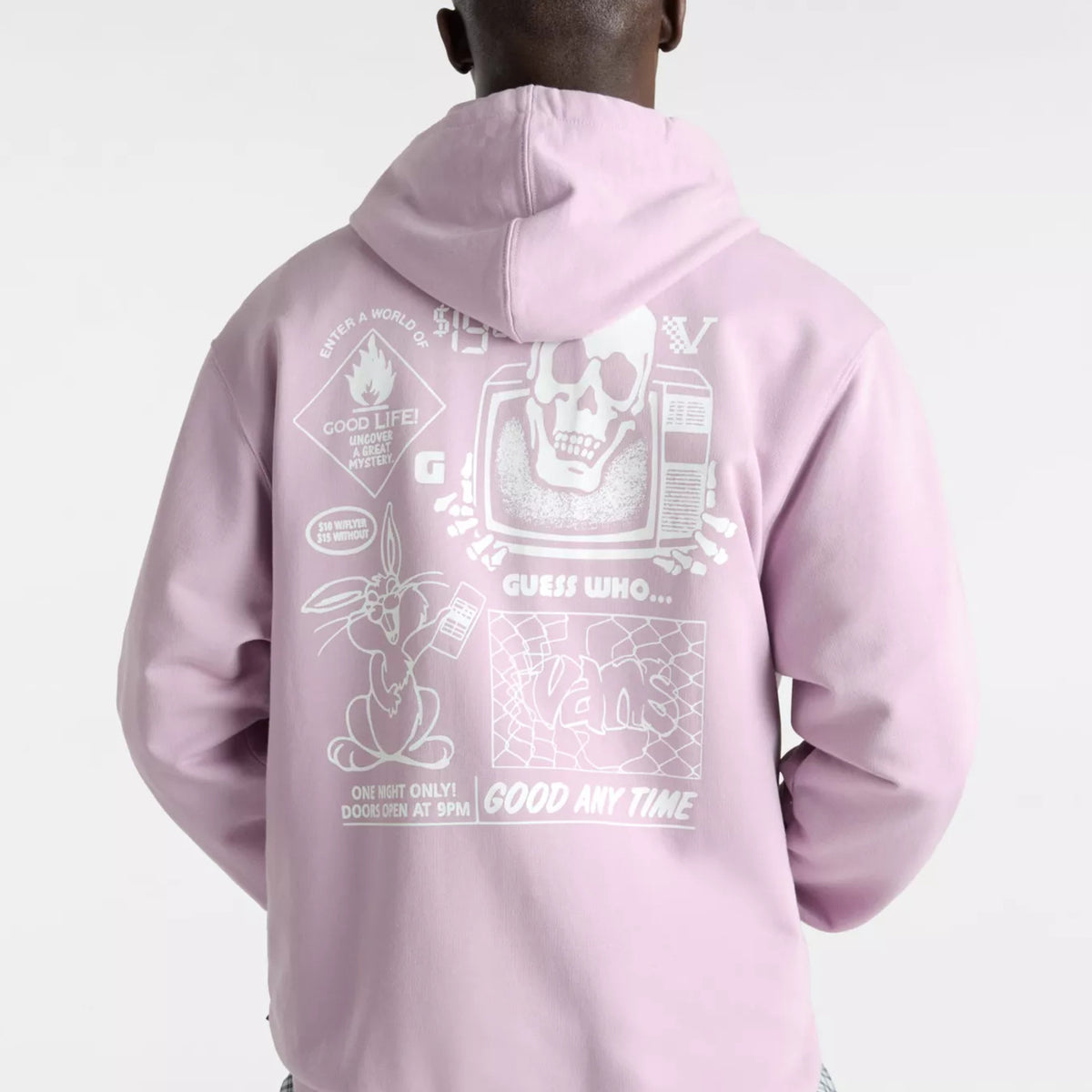 Crazy Eddy 66 Loose Vans Hoodie in lavendermist for men