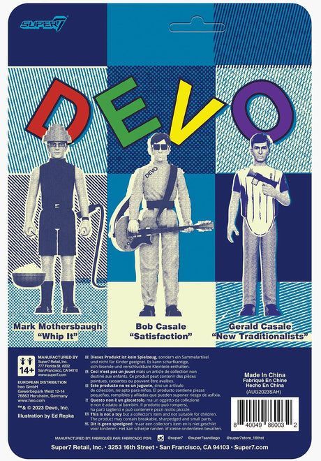Devo ReAction Figures Wave 03 - Gerald Casale multicolored Rueckenansicht