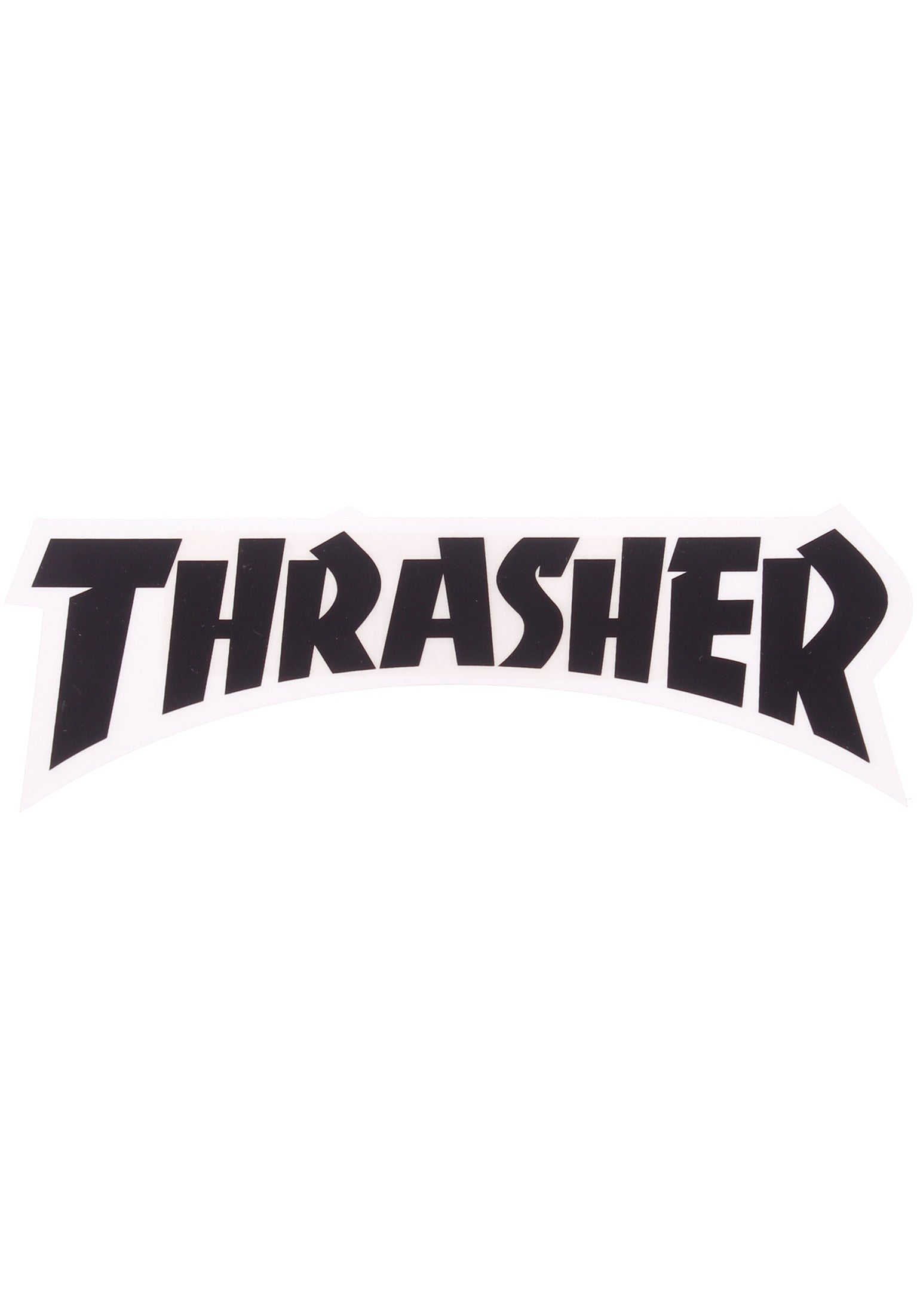 Die Cut Logo Sticker Thrasher Misc. in black for men – TITUS