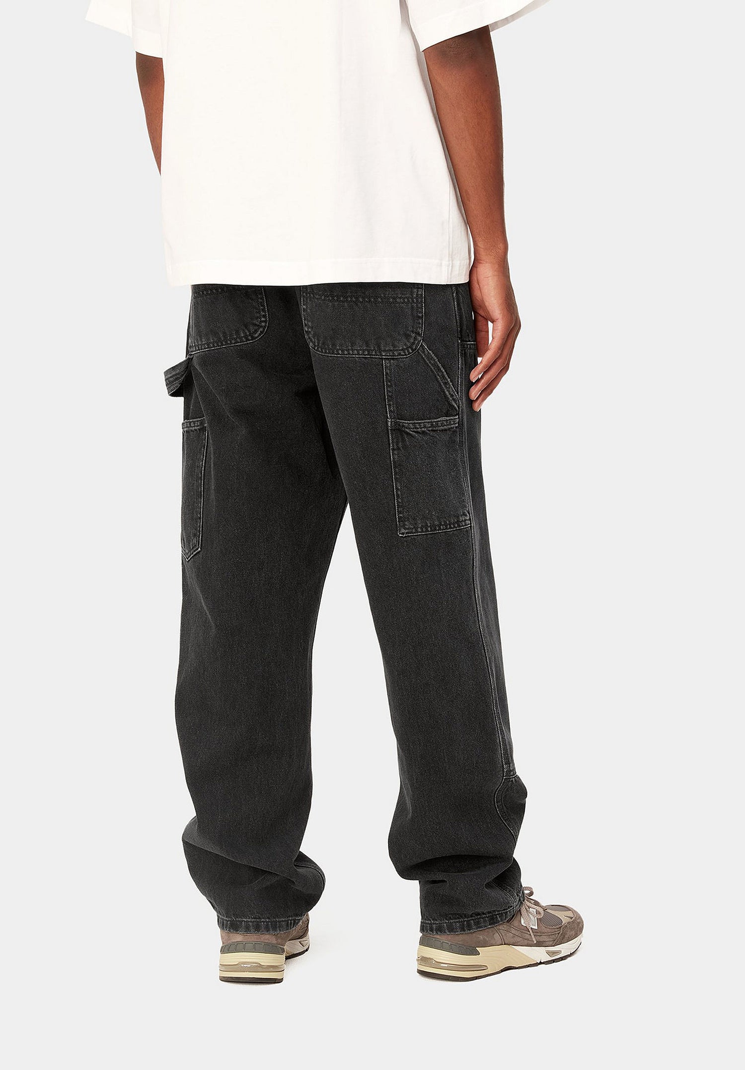 Double Knee Pant Denim blackstonewashed Rueckenansicht Zoom Image