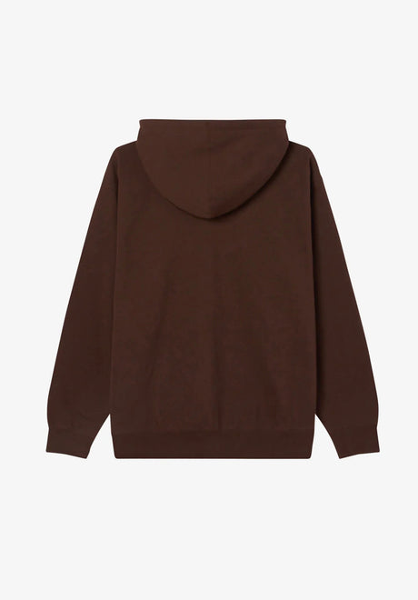 Established Works Eyes Zip Hood javabrown Rueckenansicht