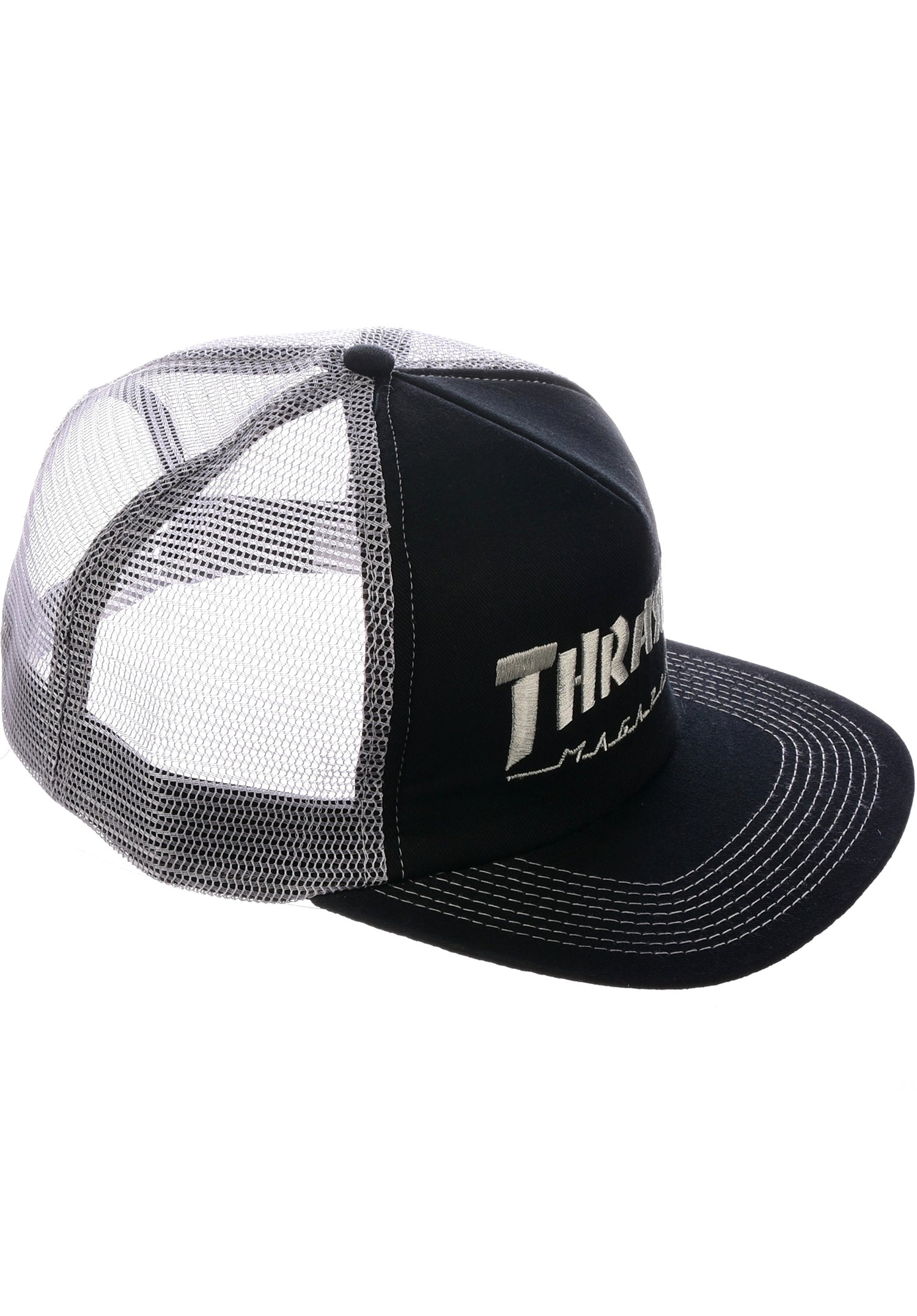 Logo Embroidered Mesh black-grey Closeup2 Zoom Image