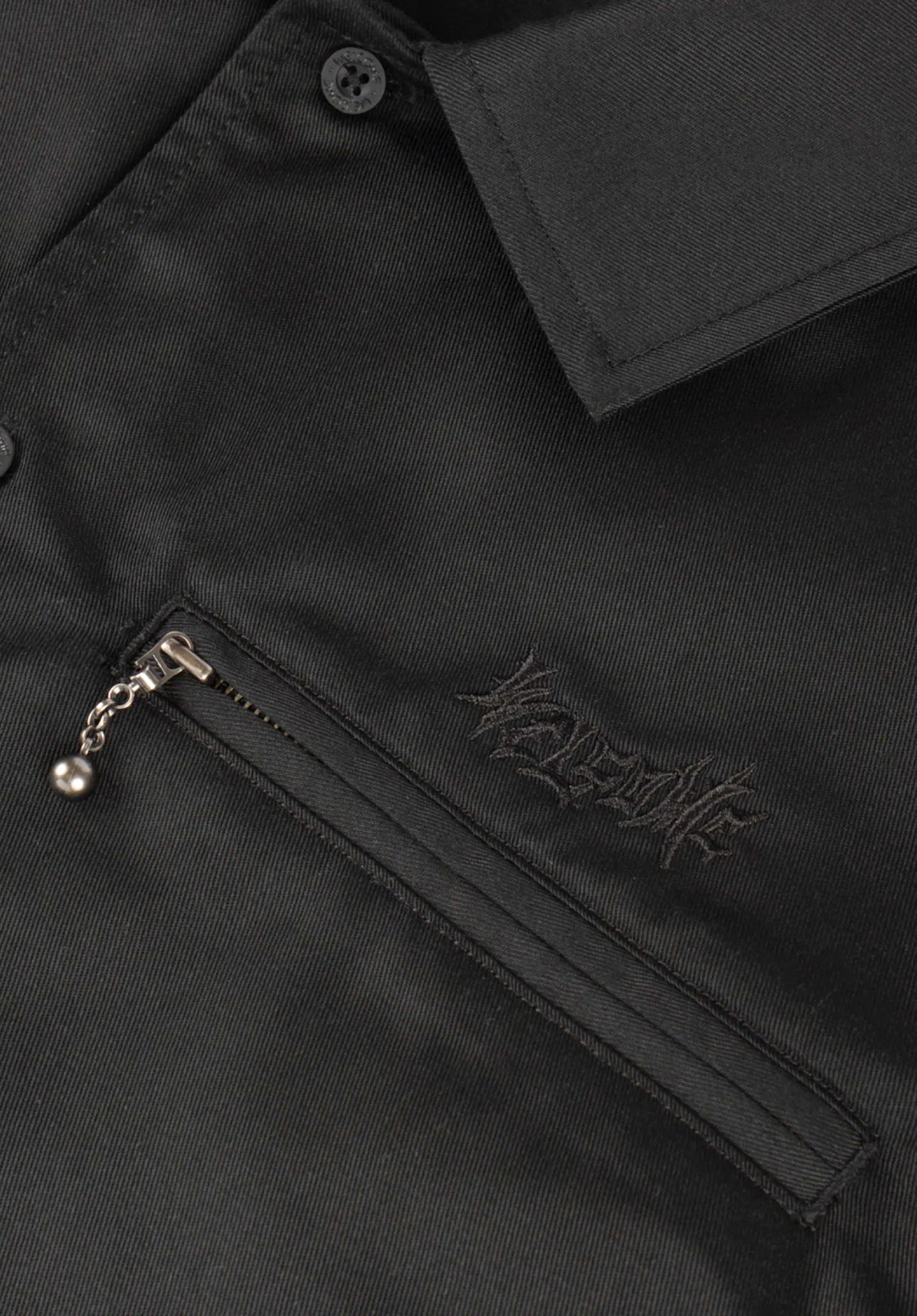 Mace Work Shirt black Closeup1