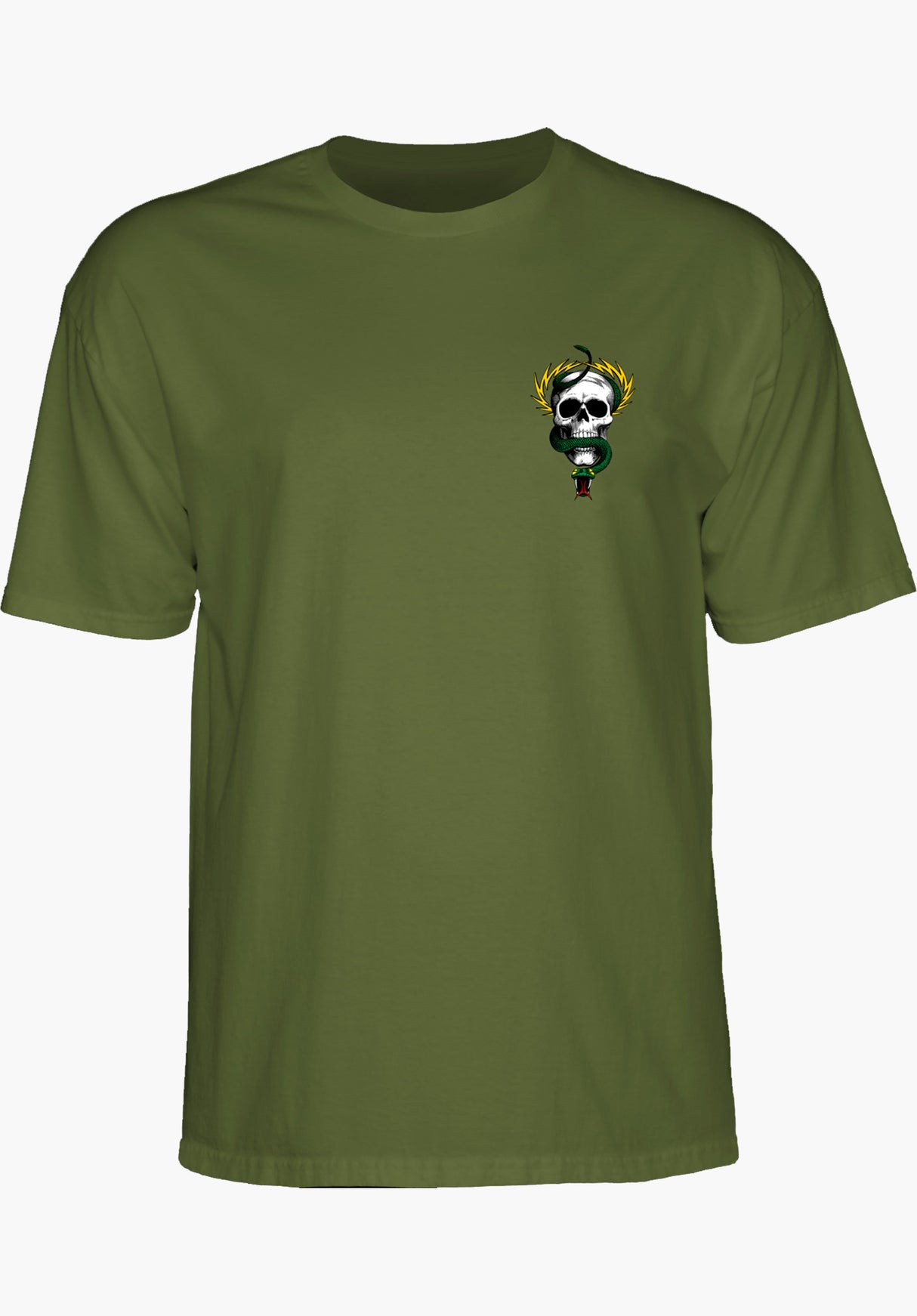 Mc Gill Skull & Snake military-green Closeup1