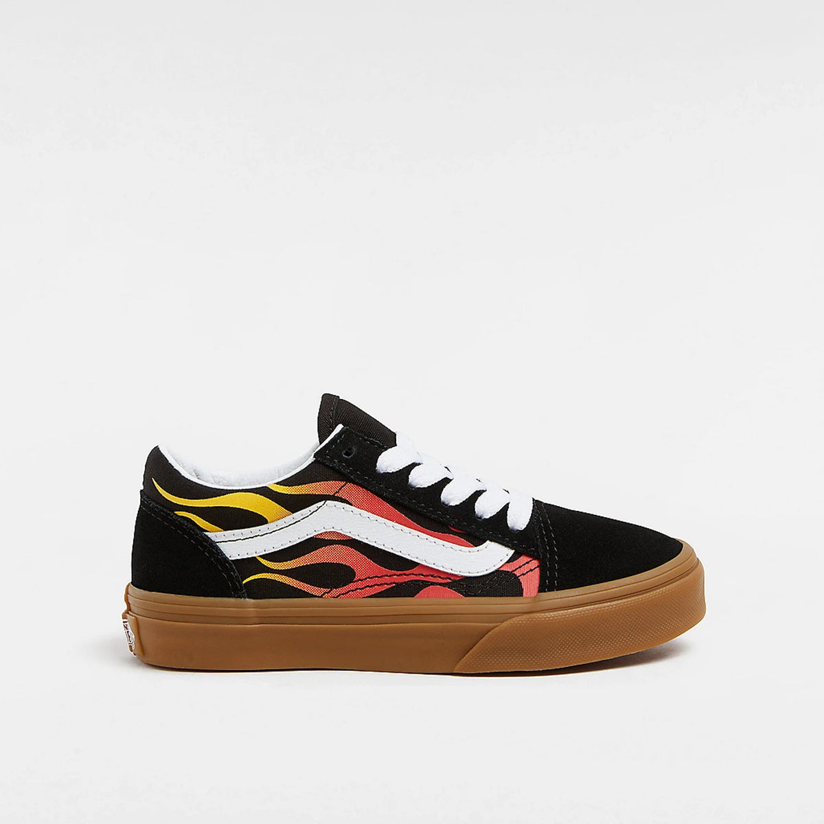 Old Skool Kids Vans Scarpe da bambino in flame-black-gum per