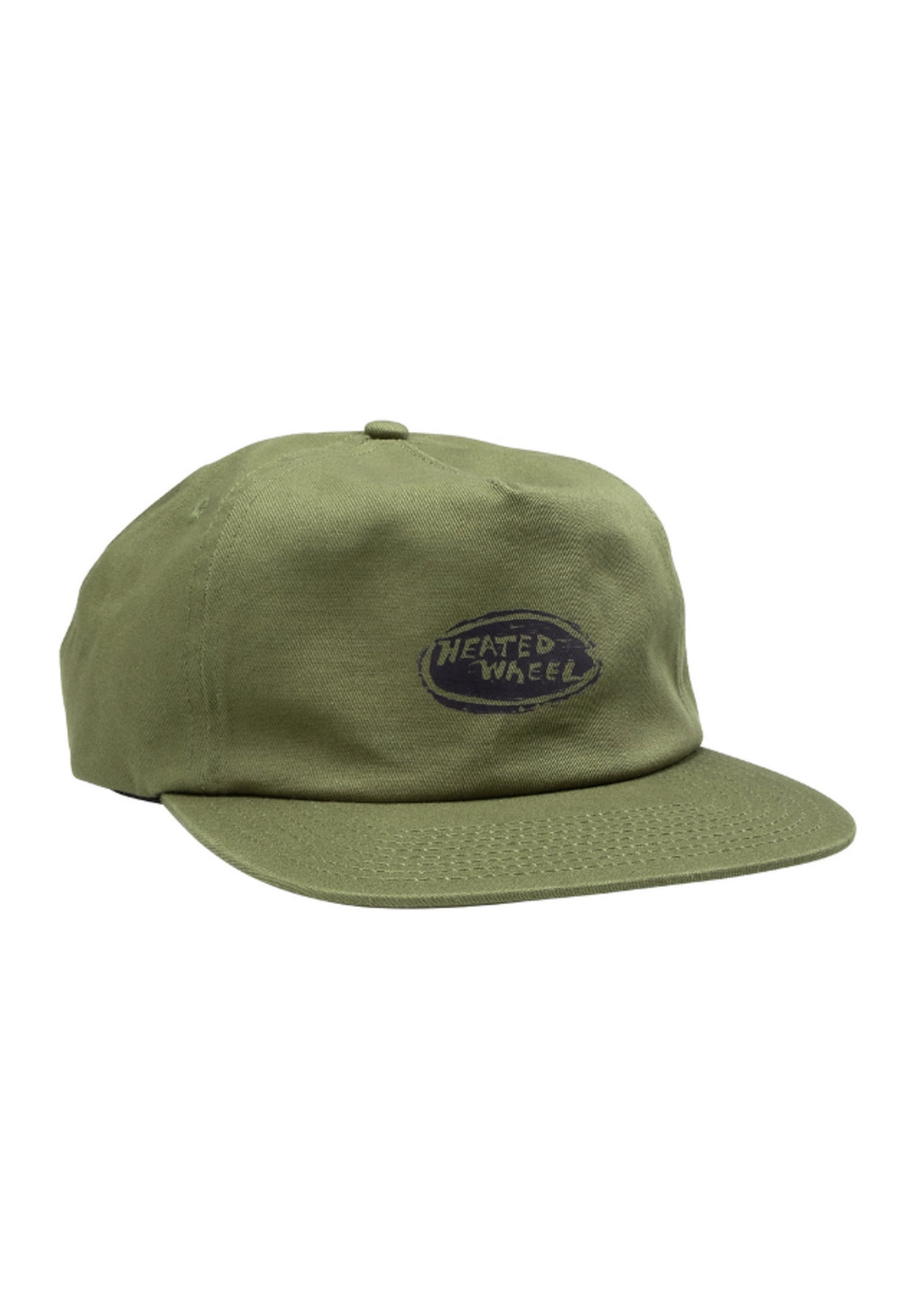Oval Unstructured Hat army-green Vorderansicht Zoom Image