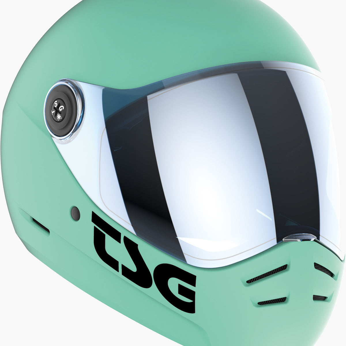 Pass Pro 2.0 Solid Color TSG Fullface Helmet in satin mint blue – TITUS