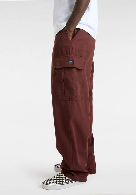 Range Cargo Baggy Tapered Elastic Pant bitterchocolate Closeup1