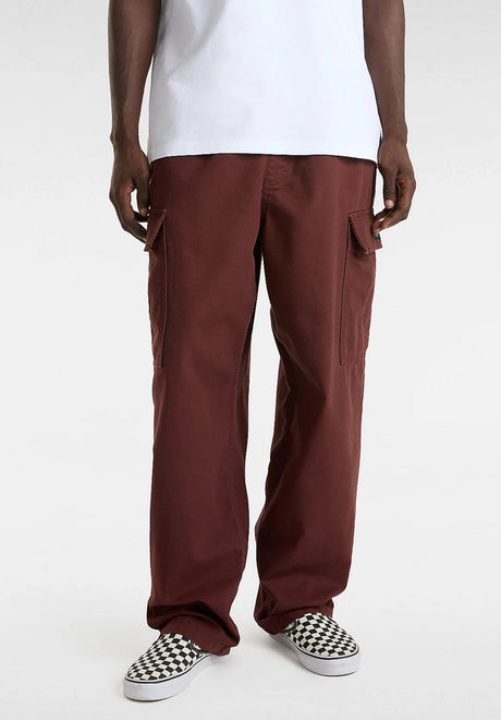 Range Cargo Baggy Tapered Elastic Pant bitterchocolate Vorderansicht