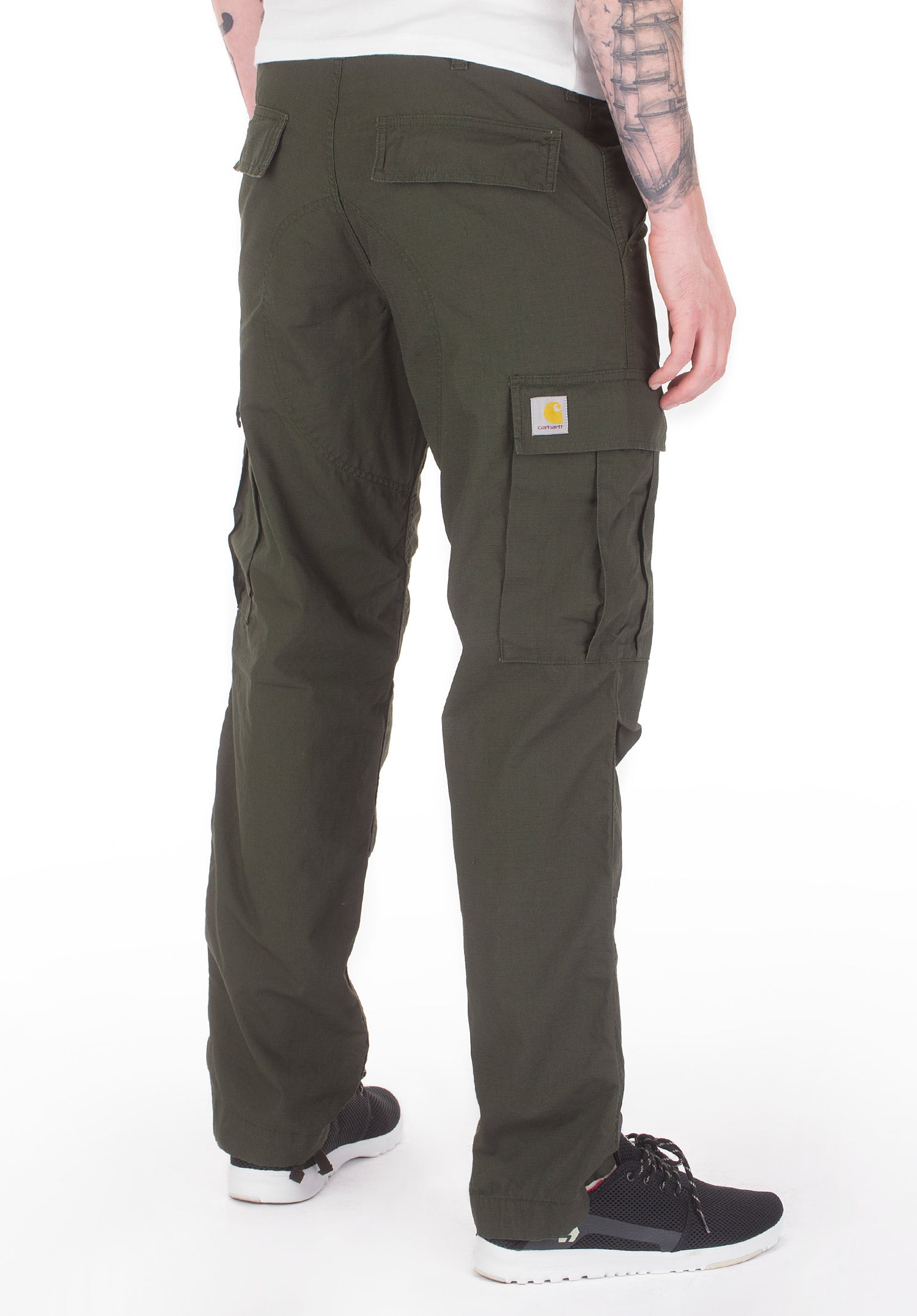 Regular Cargo Pant cypress-rinsed Rueckenansicht Zoom Image