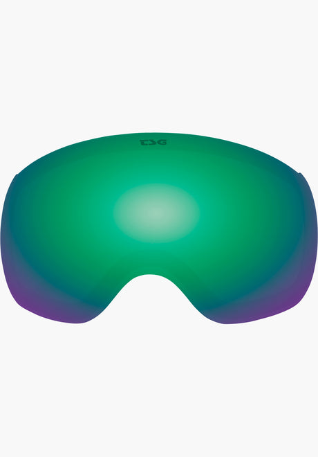 Replacement Lens Goggle Three green chrome Vorderansicht
