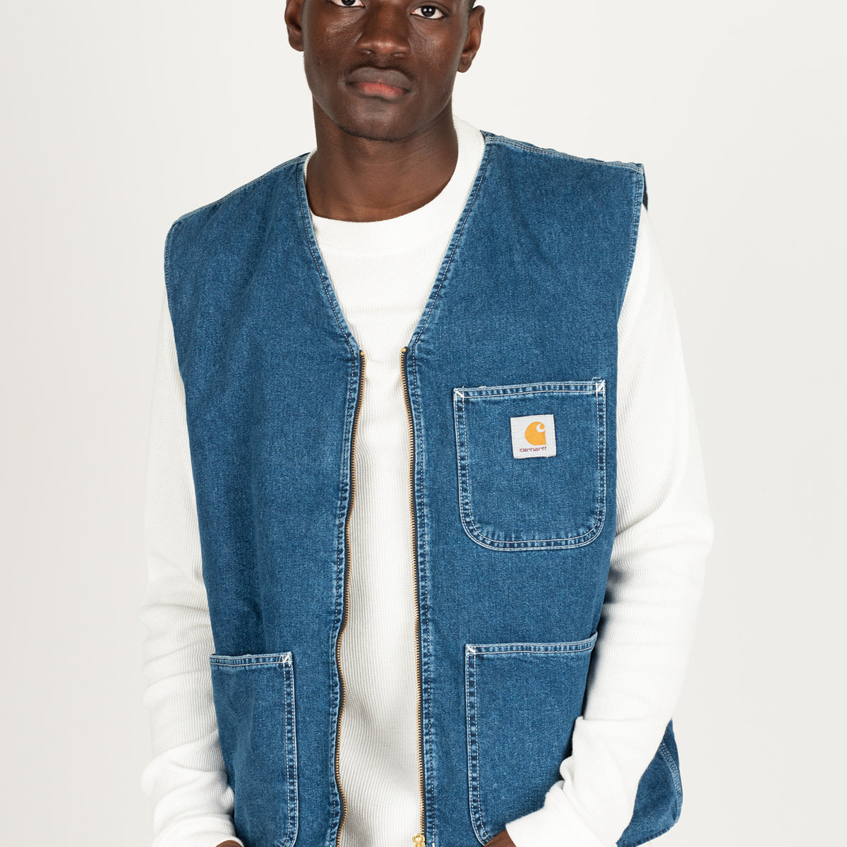 Chore Carhartt WIP Vest in bluestonewashed for men