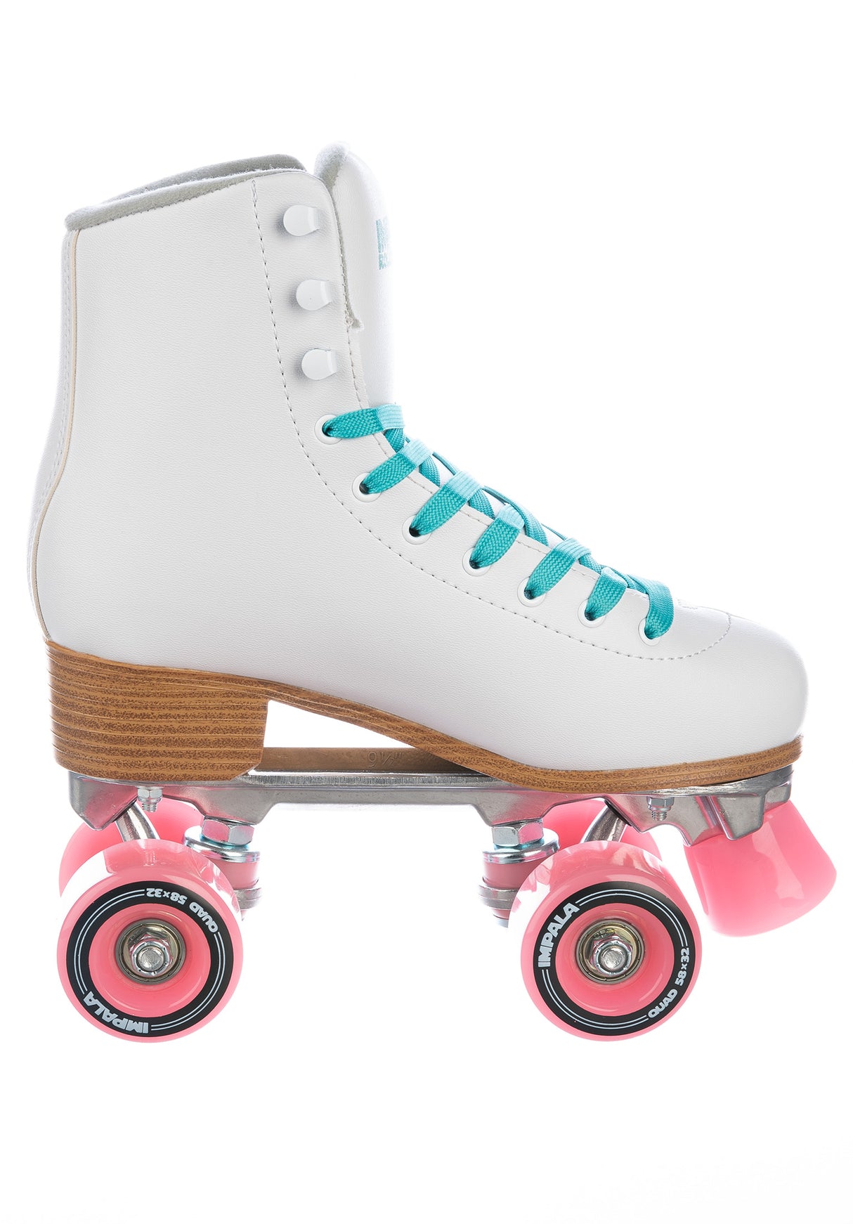 Quad Rollschuhe / Rollerskates white Oberansicht