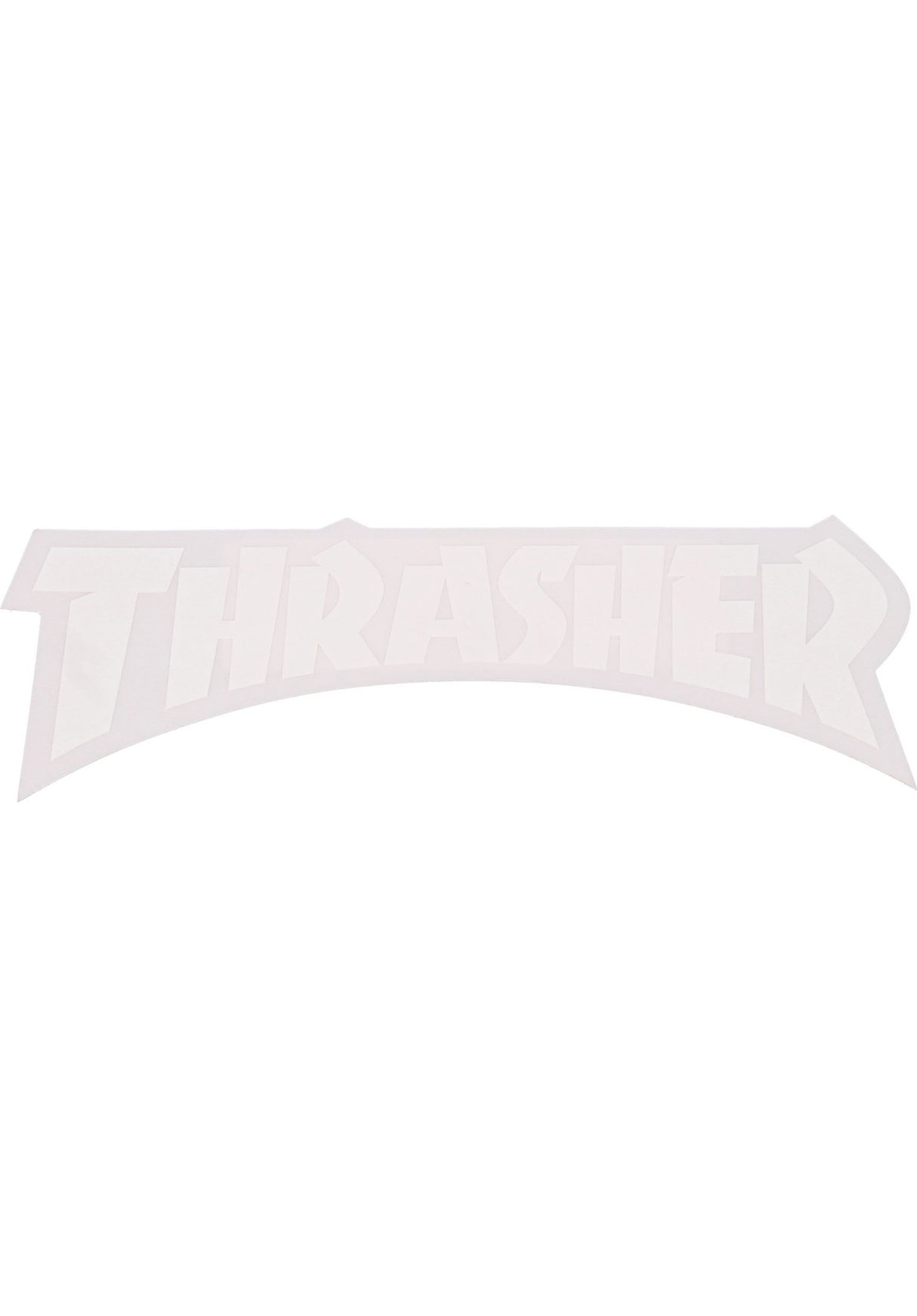 Die Cut Logo Sticker white Vorderansicht
