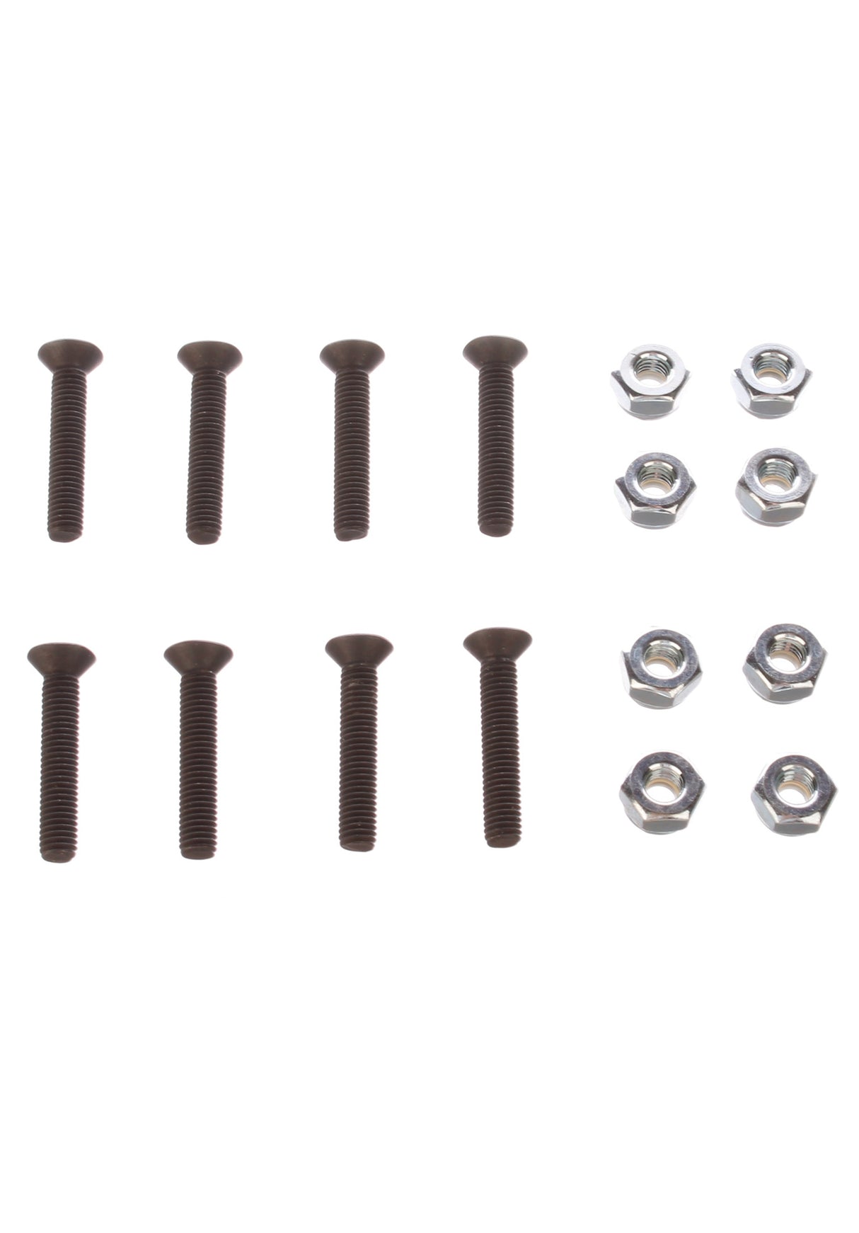 1-1/8''-Kreuz Longboard Set no color Rückenansicht