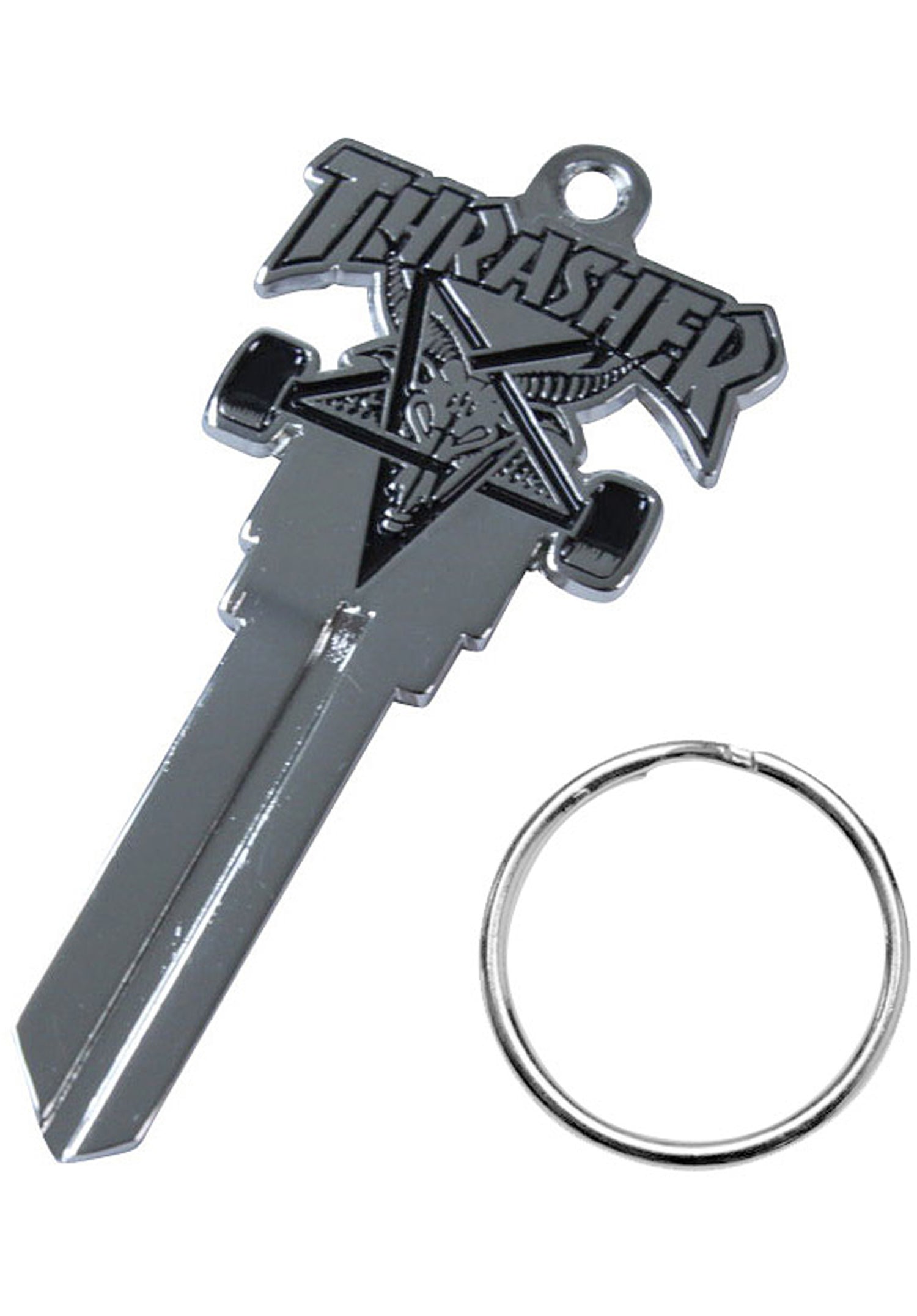 Skategoat Key Chain silver Vorderansicht Zoom Image