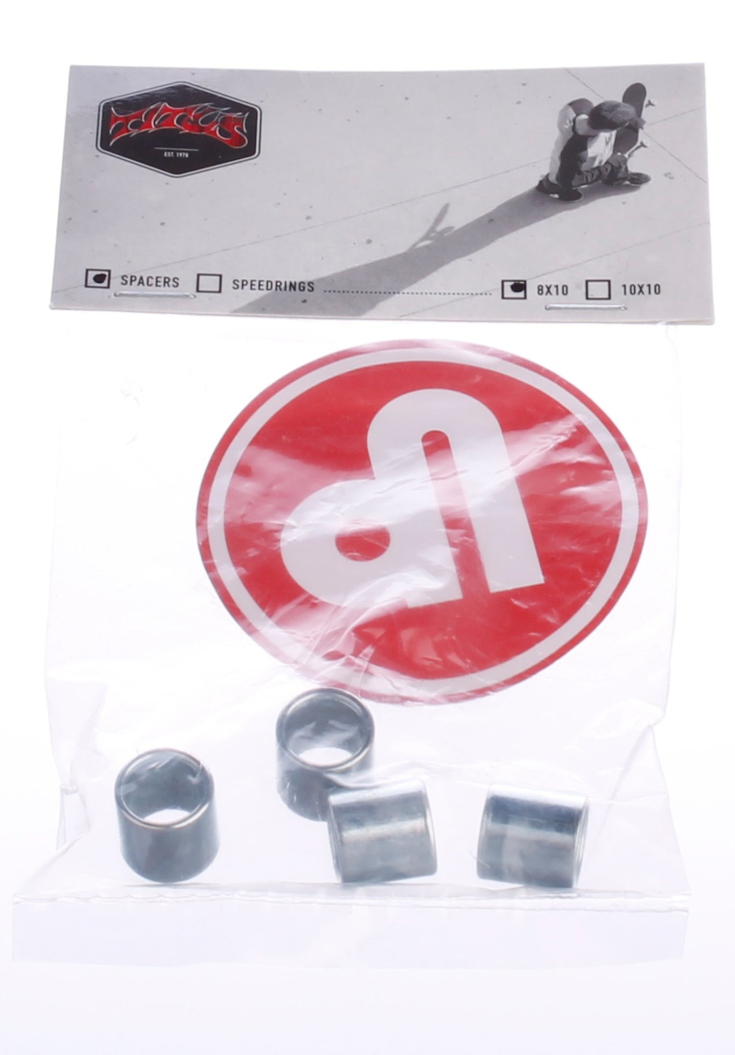 8x10 mm Steel Spacer silver Close-Up1 Zoom Image