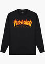 Flame L/S black Vorderansicht