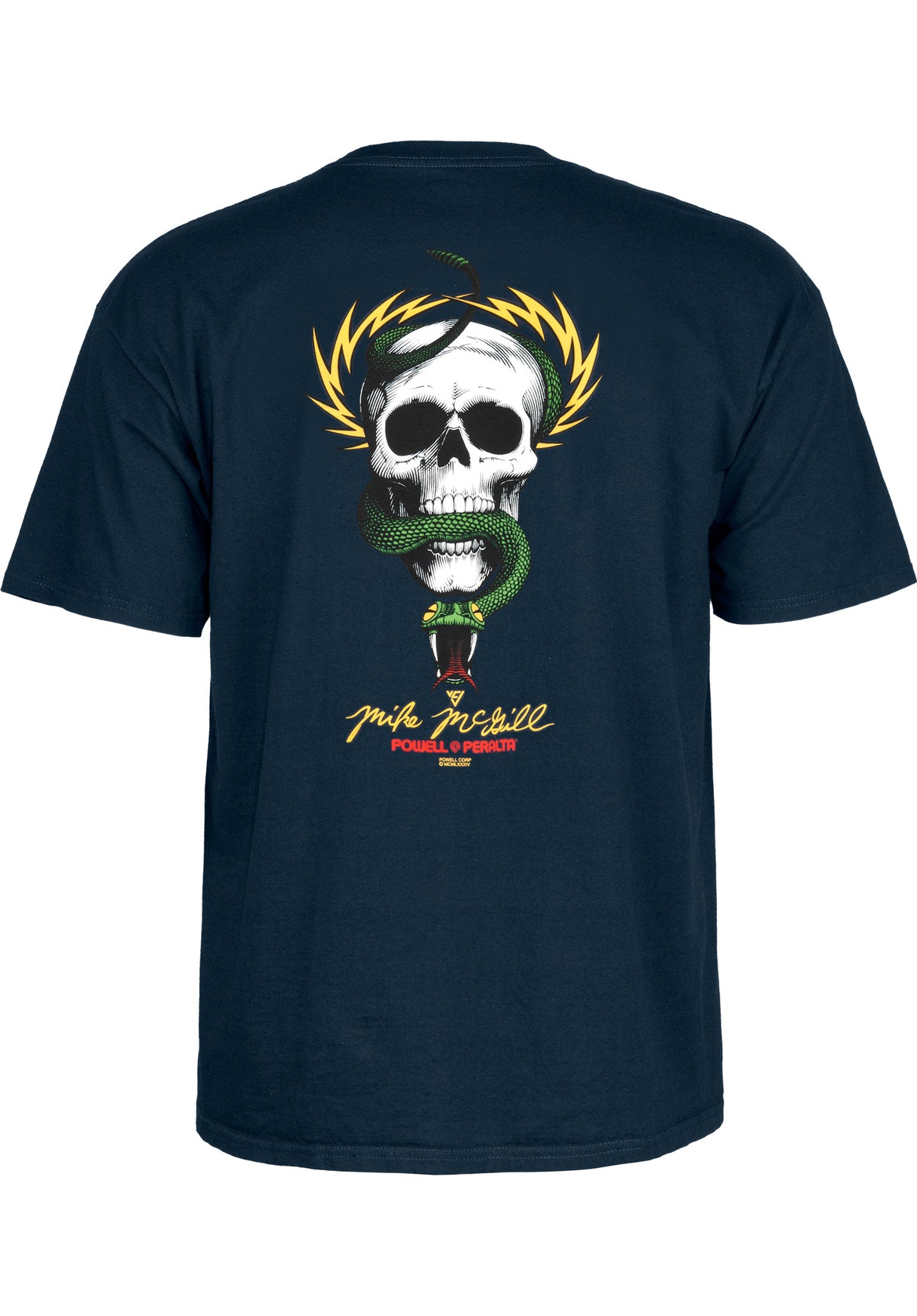 Mc Gill Skull & Snake navy Close-Up1