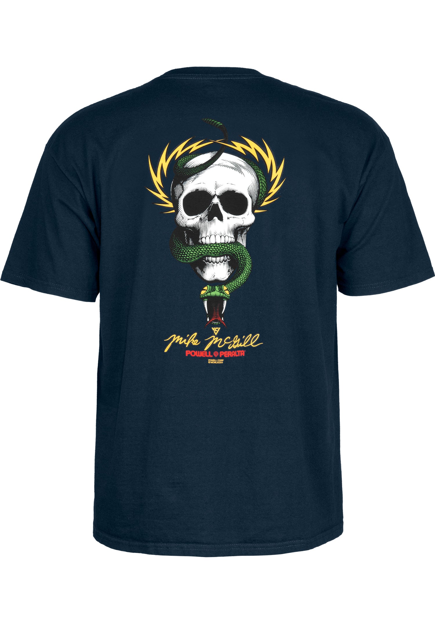 Mc Gill Skull & Snake navy Close-Up1 Zoom Image